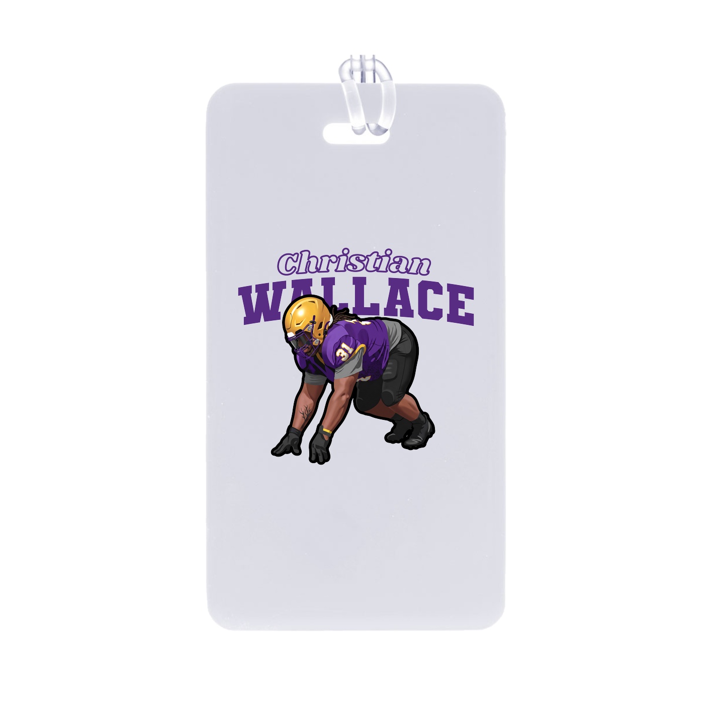 Bag Tag — Name Arch in Classic