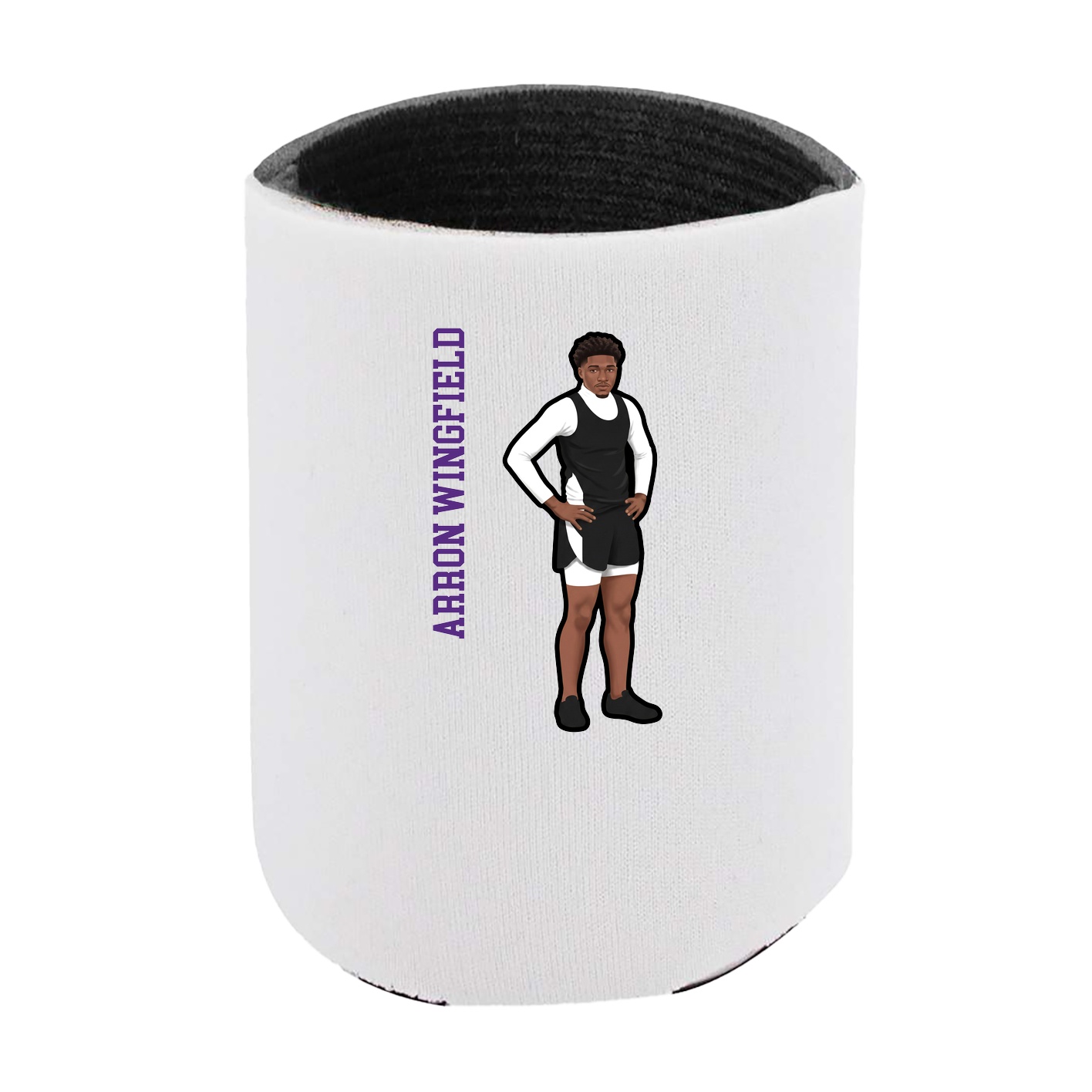 Can Holder — Name Vertical in White