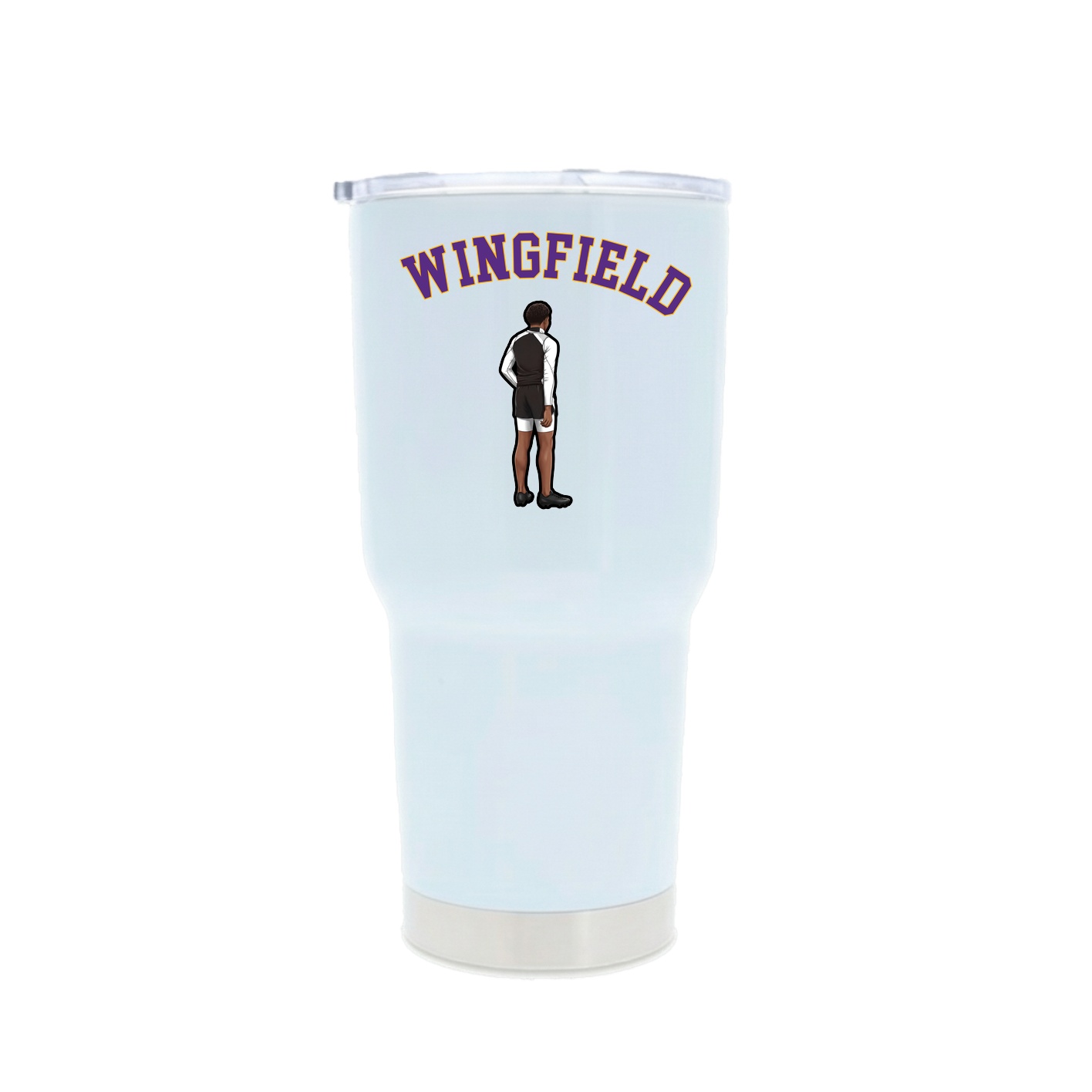 30oz Stainless Steel Tumbler — Shirsey Arch in White