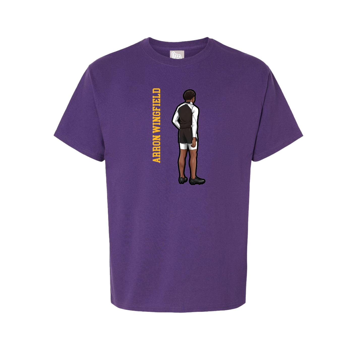 Tee — Name Vertical in Purple