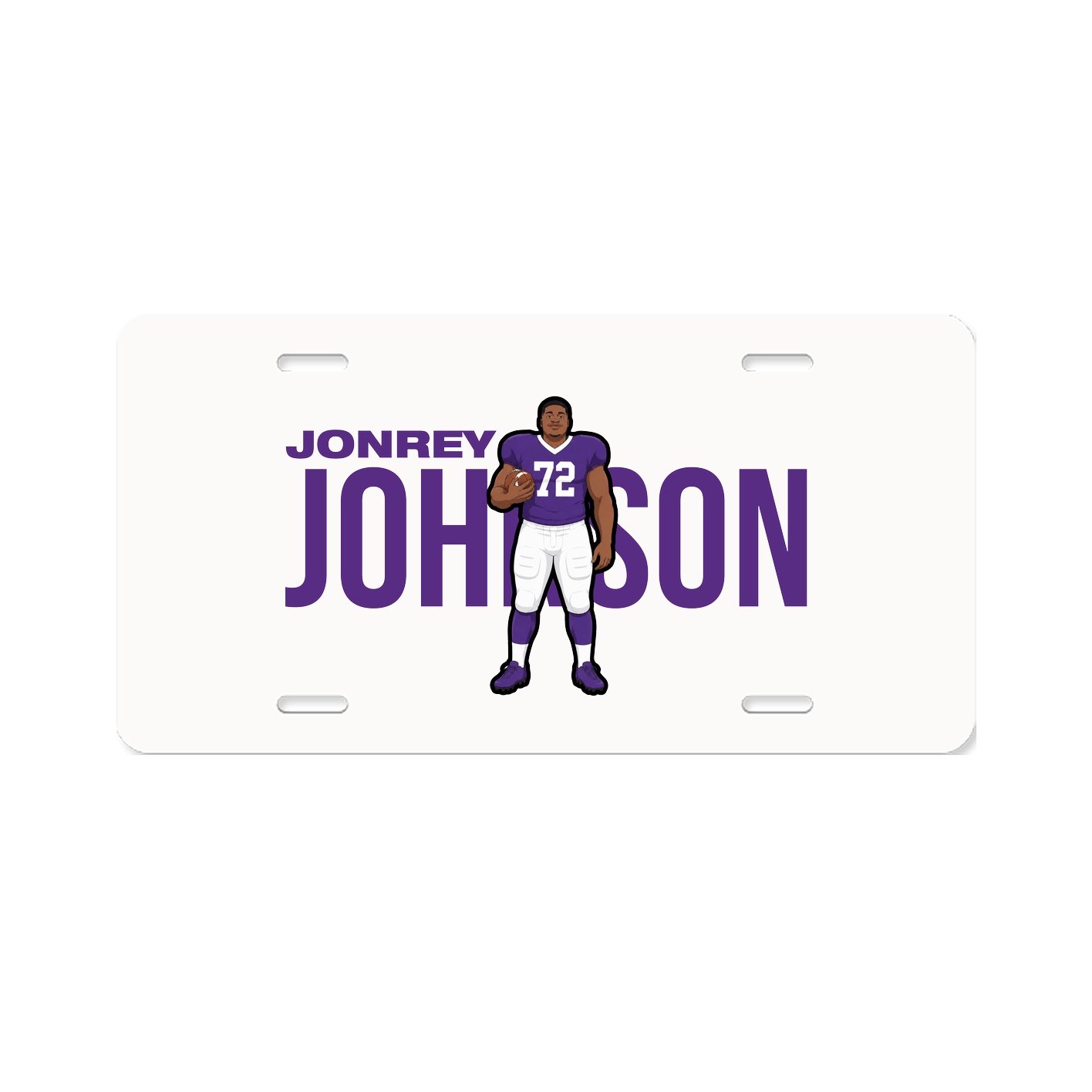 License Plate — Player Name in Classic