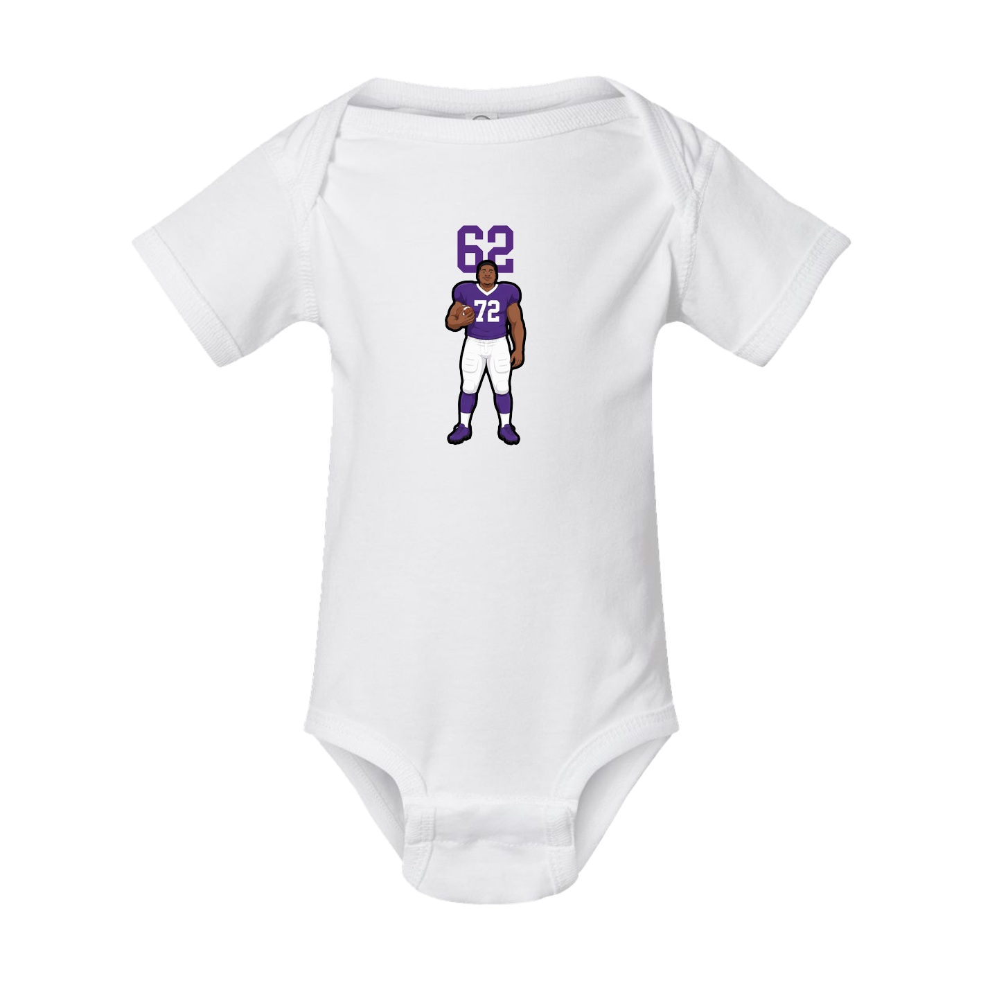 Baby Onesie — Number Top in White