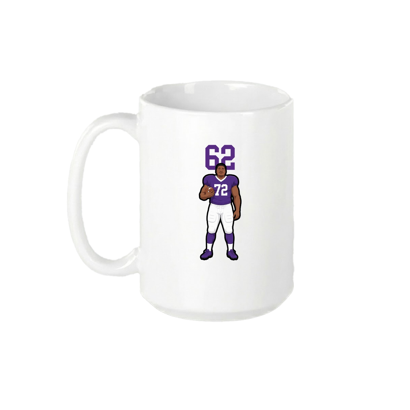 15oz Coffee Mug — Number Top in White