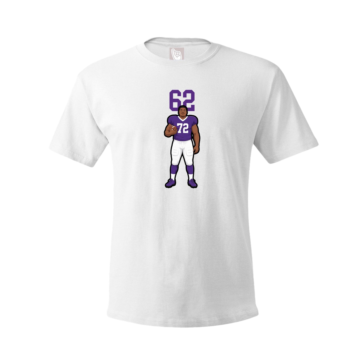 Youth Tee — Number Top in White