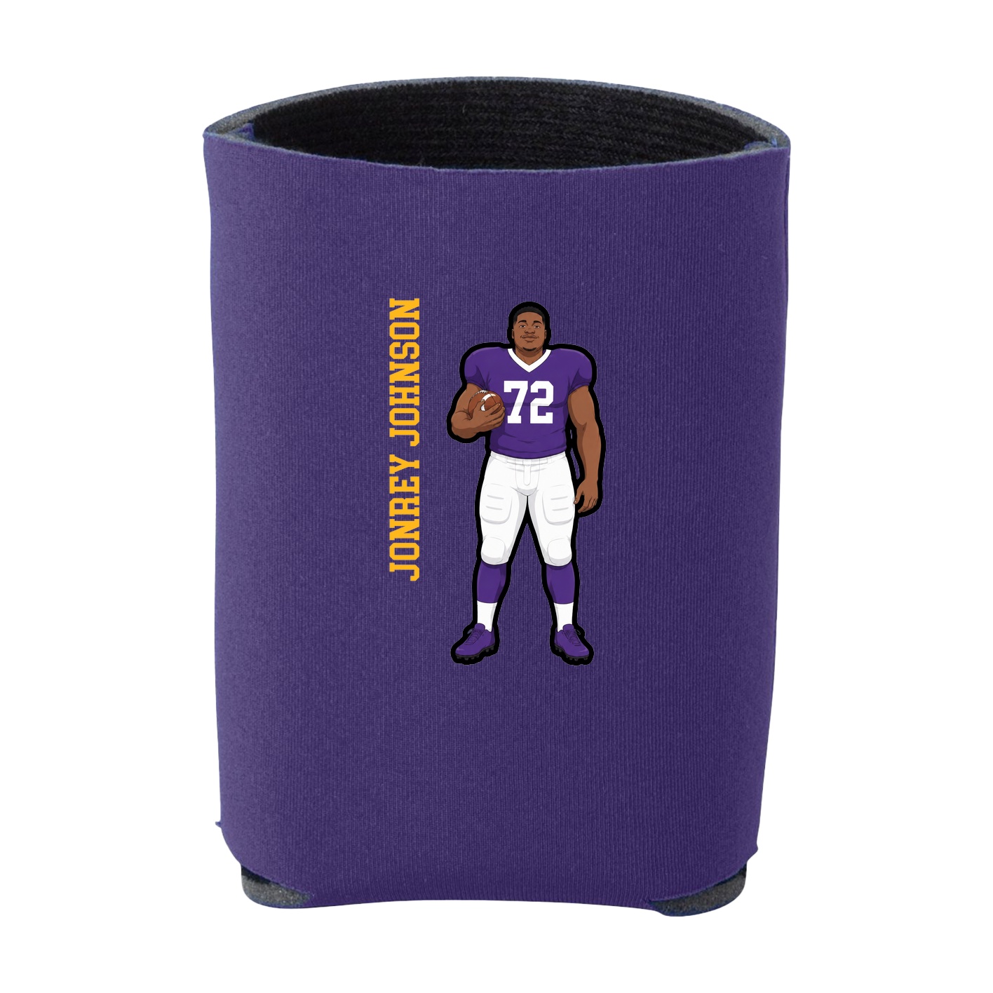 Can Holder — Name Vertical in Purple