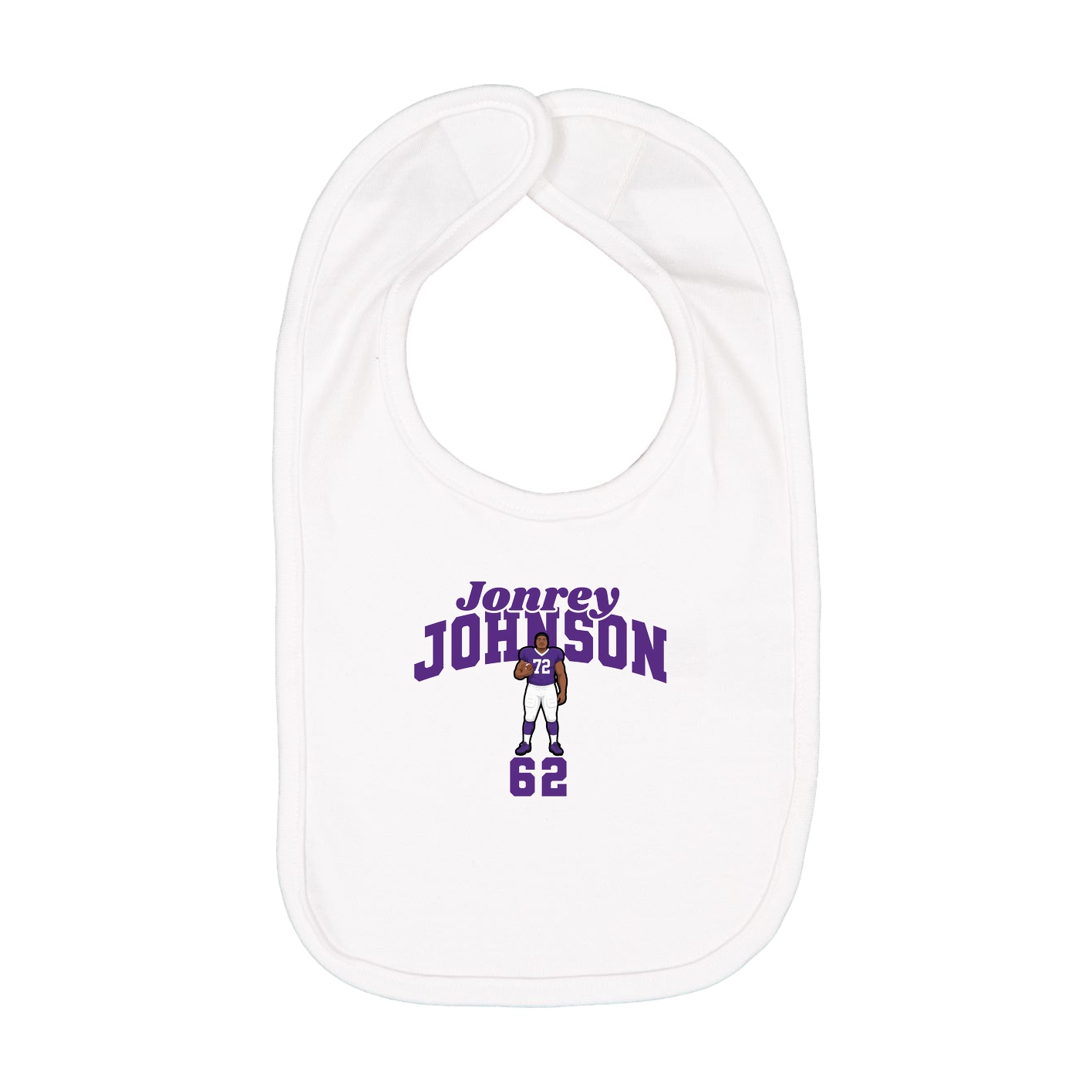 Infant Bib — Signature Arch in White