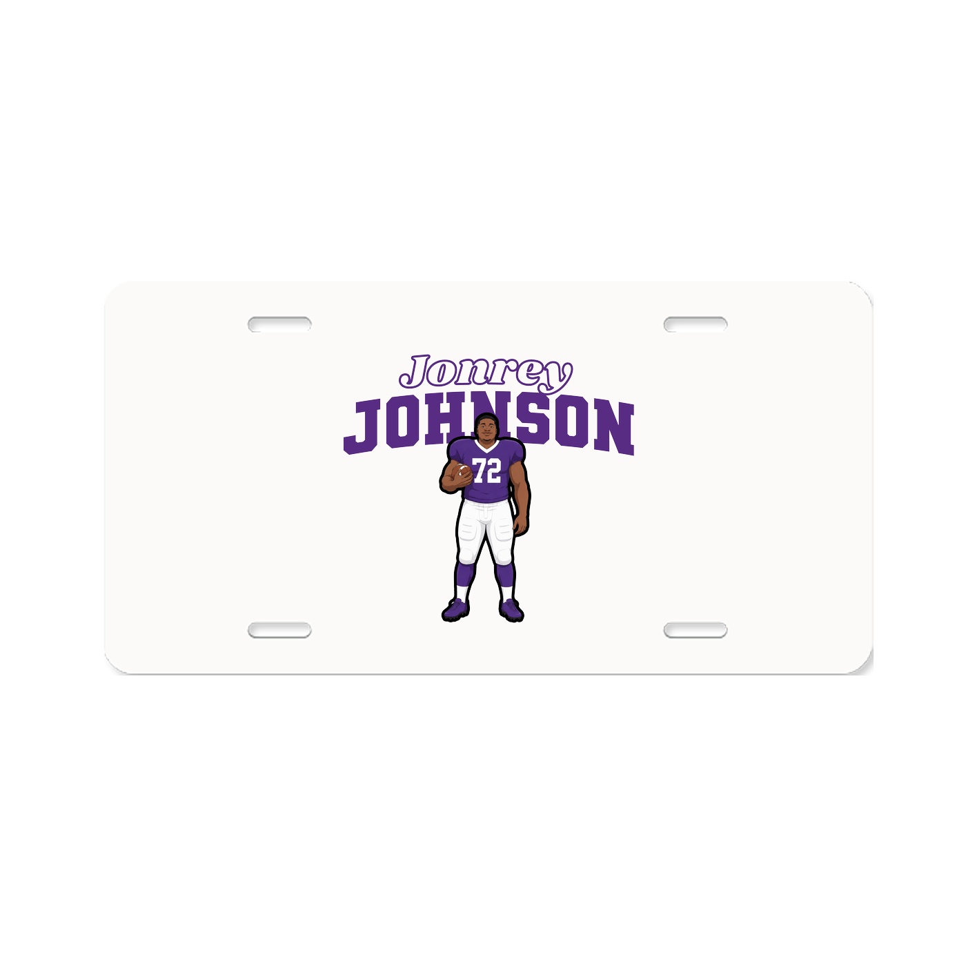 License Plate — Name Arch in Classic