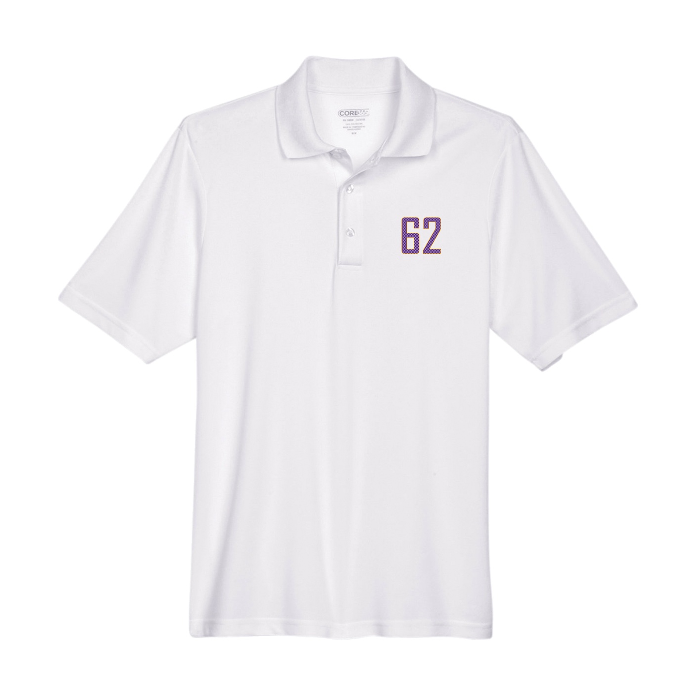 Performance Polo — Front Shirsy in White