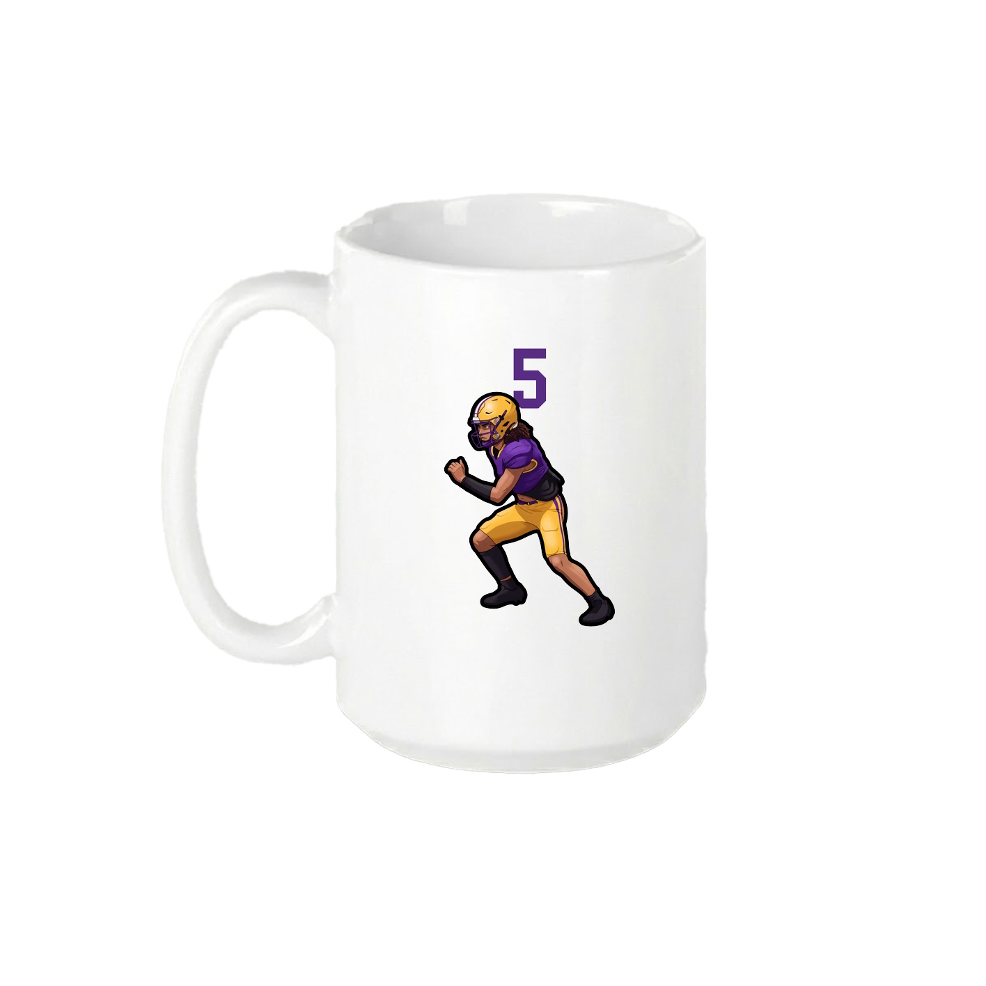 15oz Coffee Mug — Number Top in White
