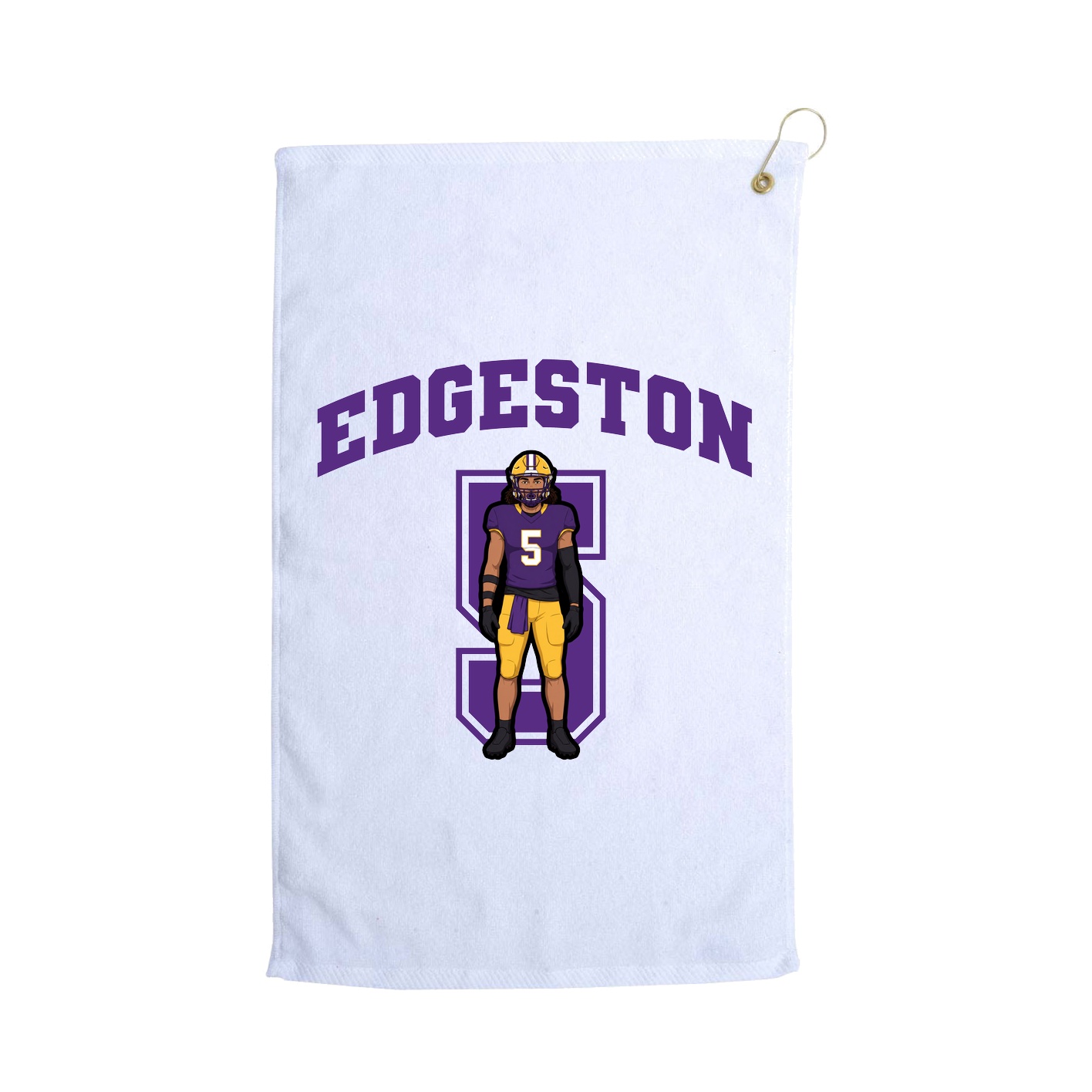 Golf Towel — Number in White