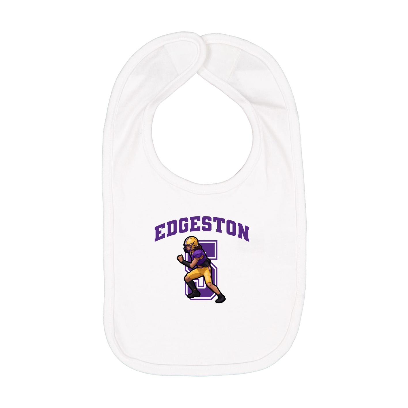 Infant Bib — Number in White