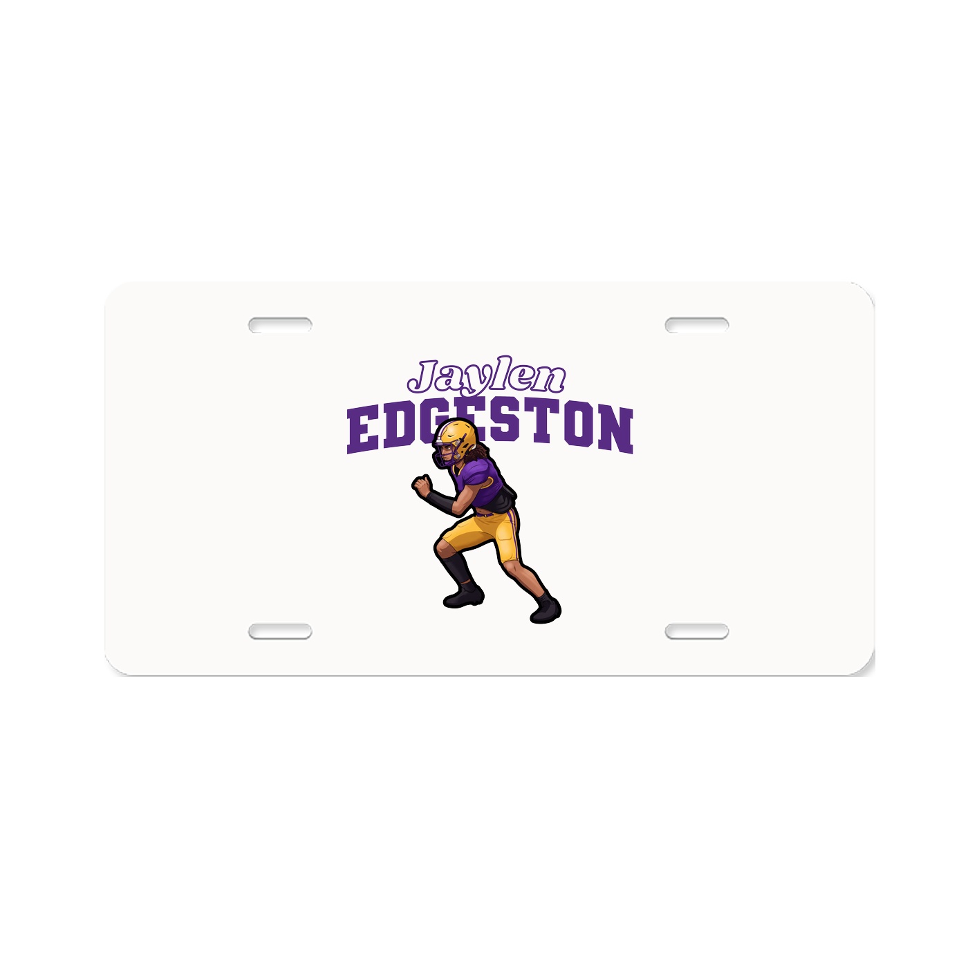License Plate — Name Arch in Classic