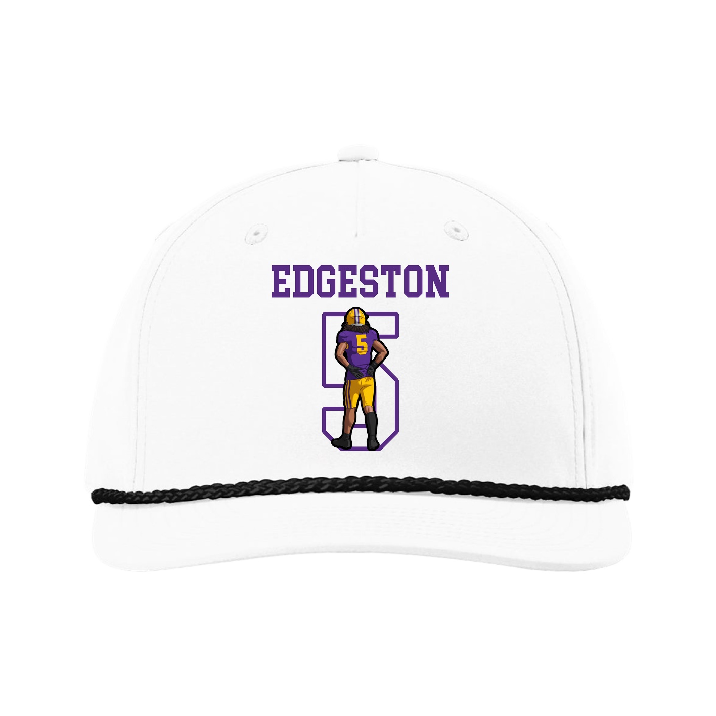Five-Panel Classic Rope Cap — Shirsey in White
