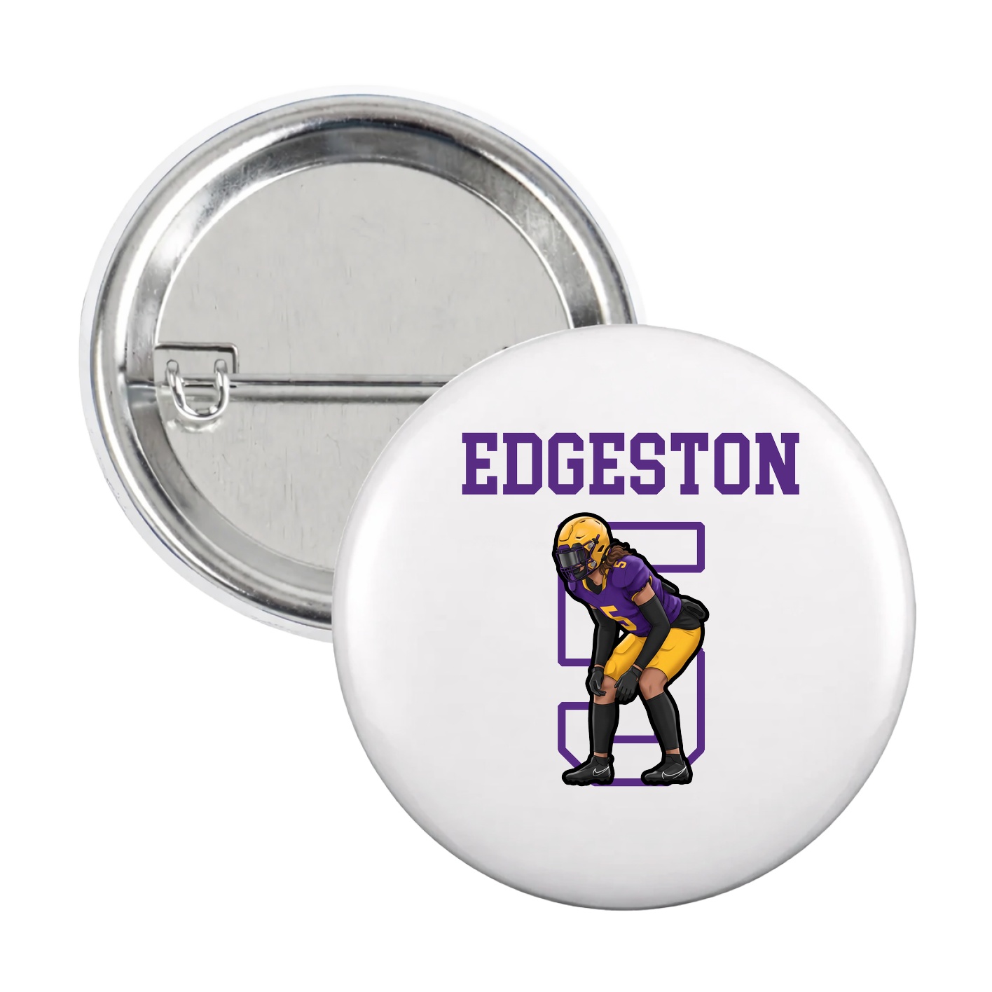Game Day Button — Shirsey in White