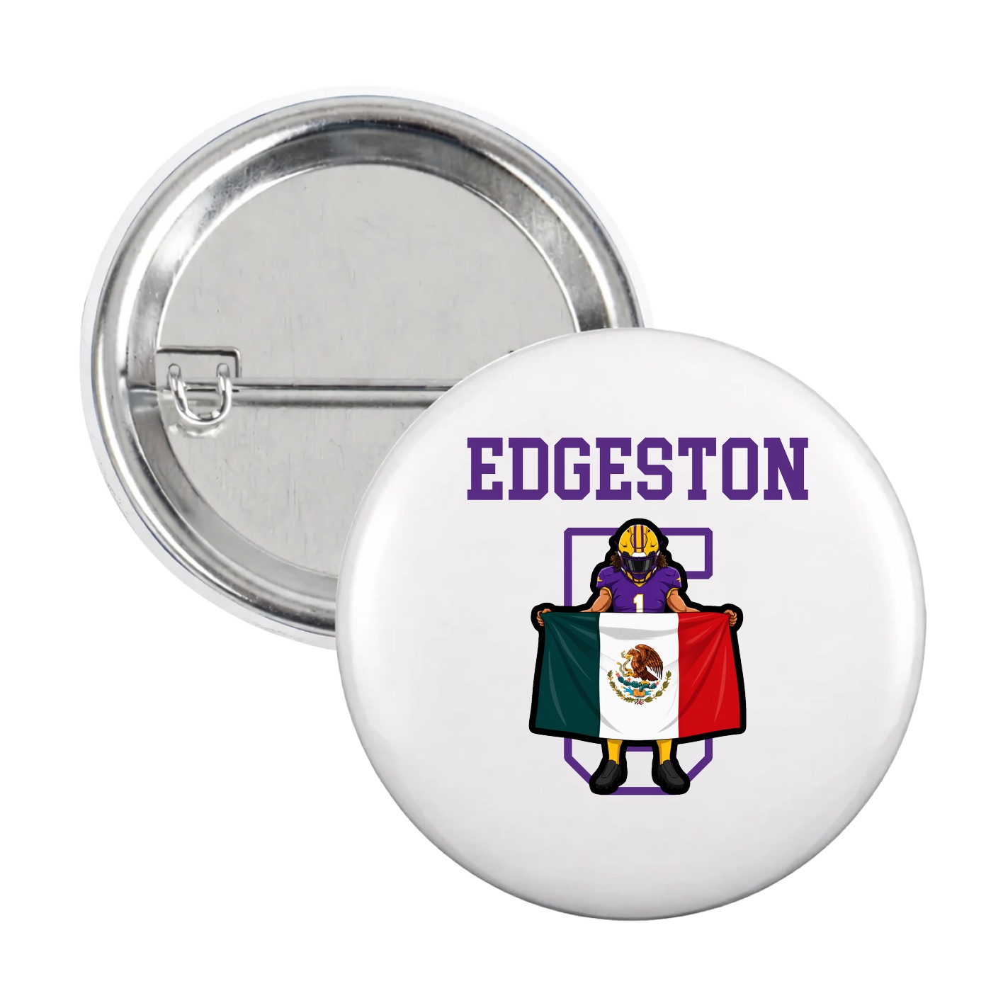 Game Day Button — Shirsey in White
