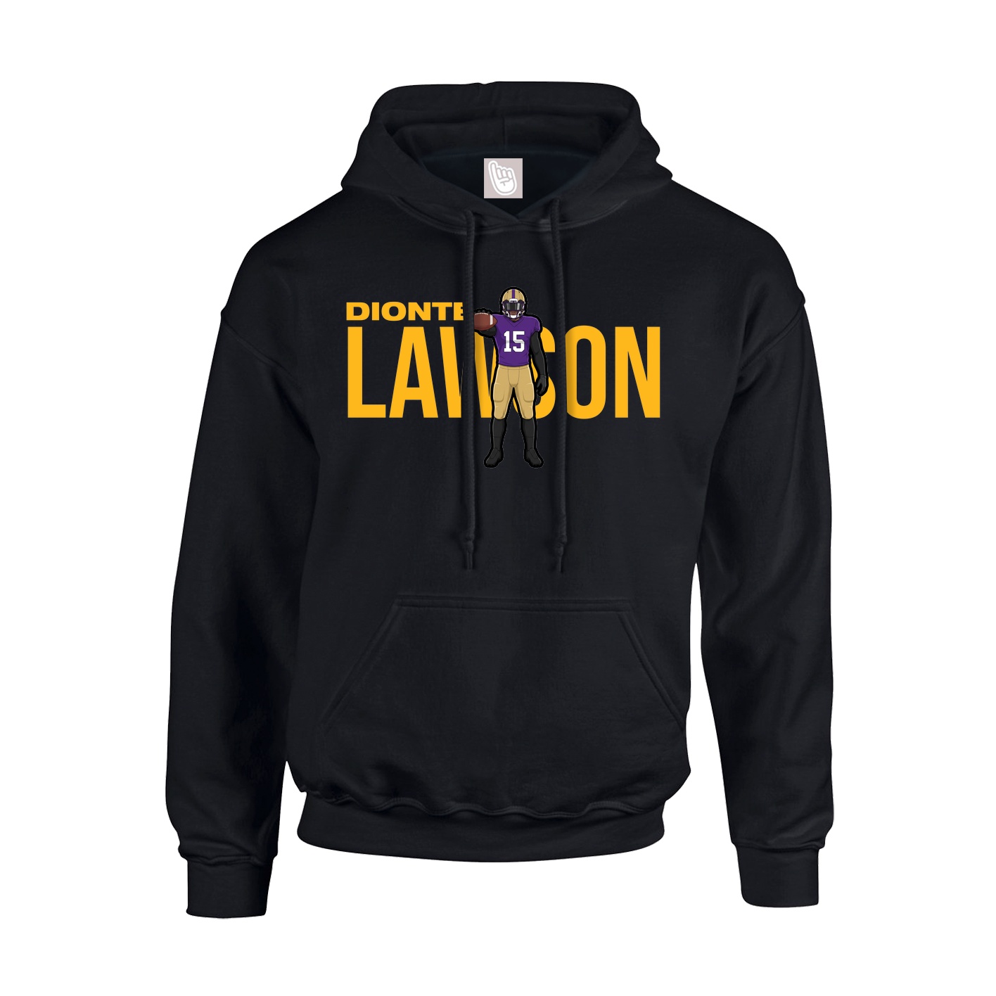 Hoodie — Player Name in Black