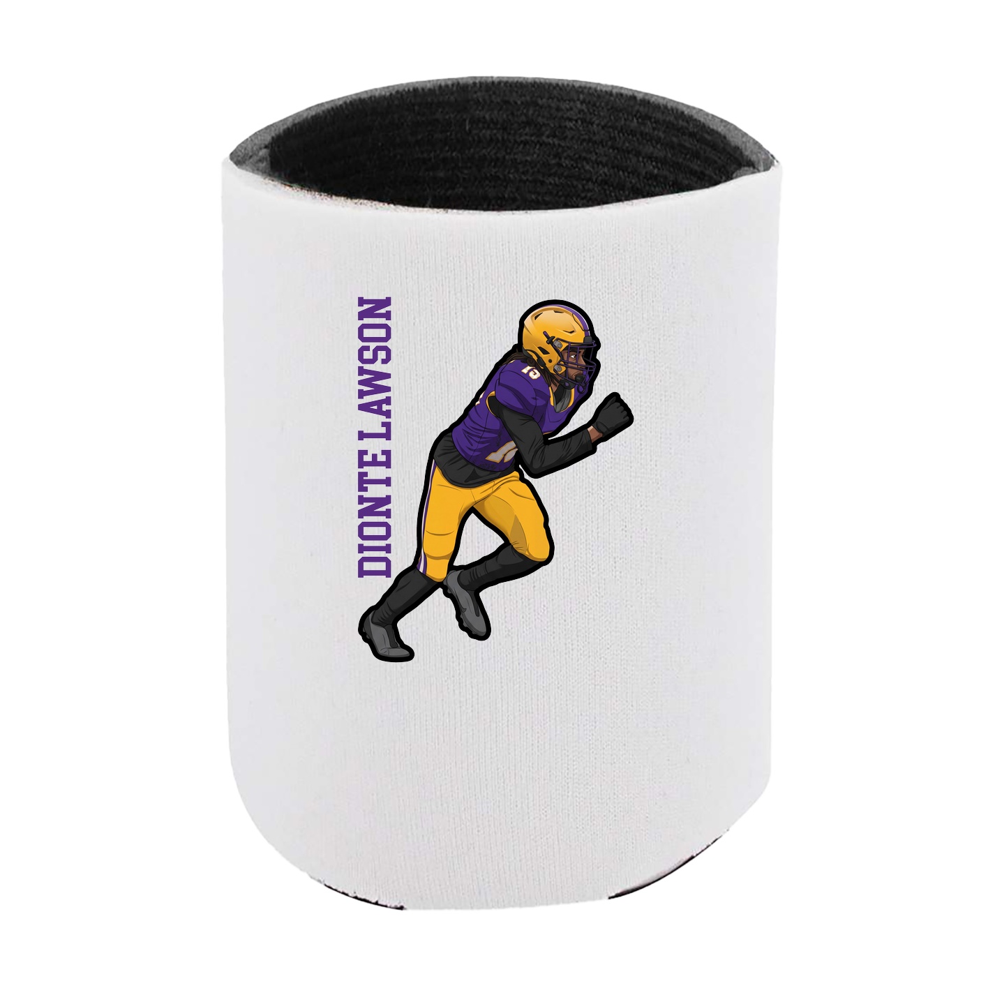 Can Holder — Name Vertical in White