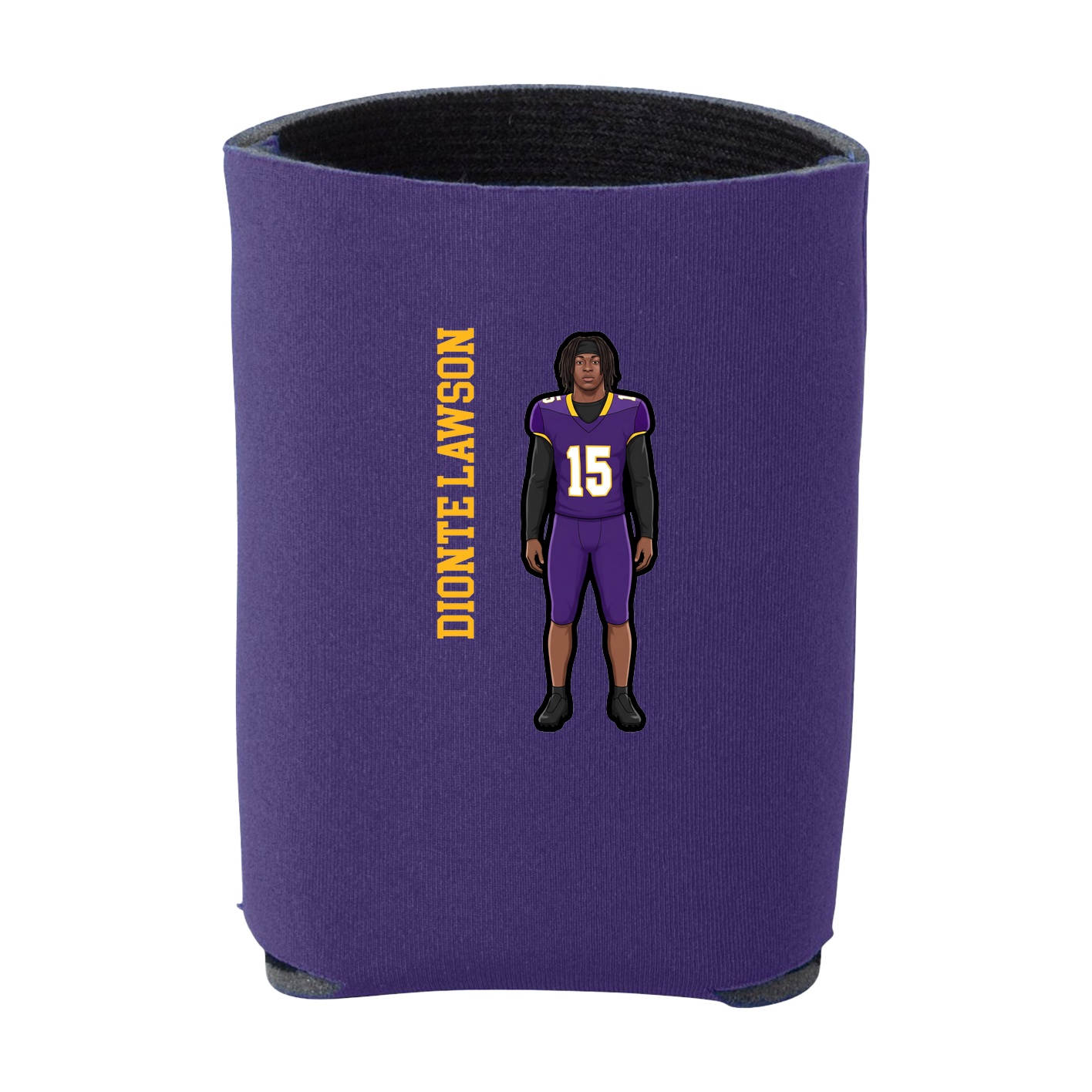 Can Holder — Name Vertical in Purple