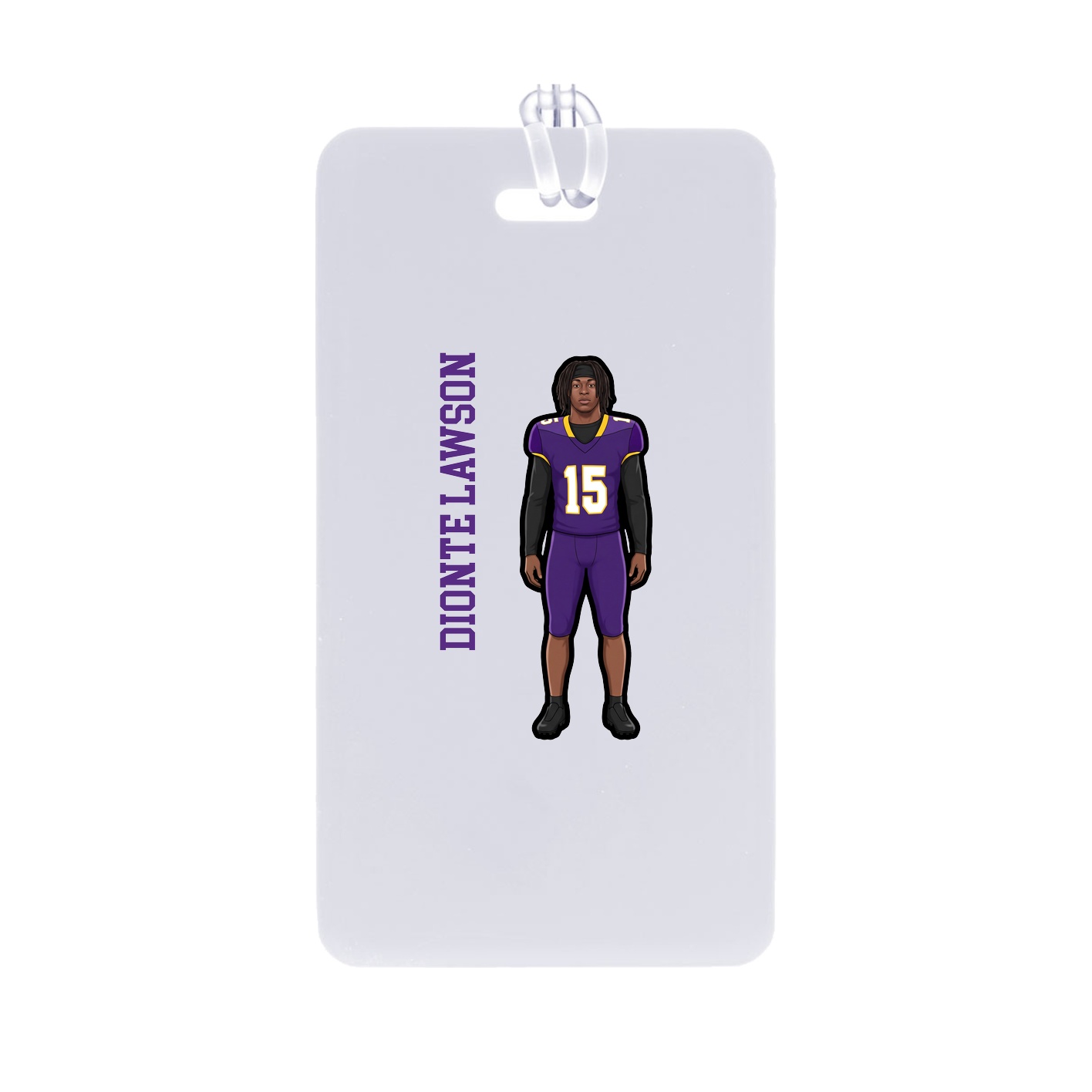 Bag Tag — Name Vertical in Classic