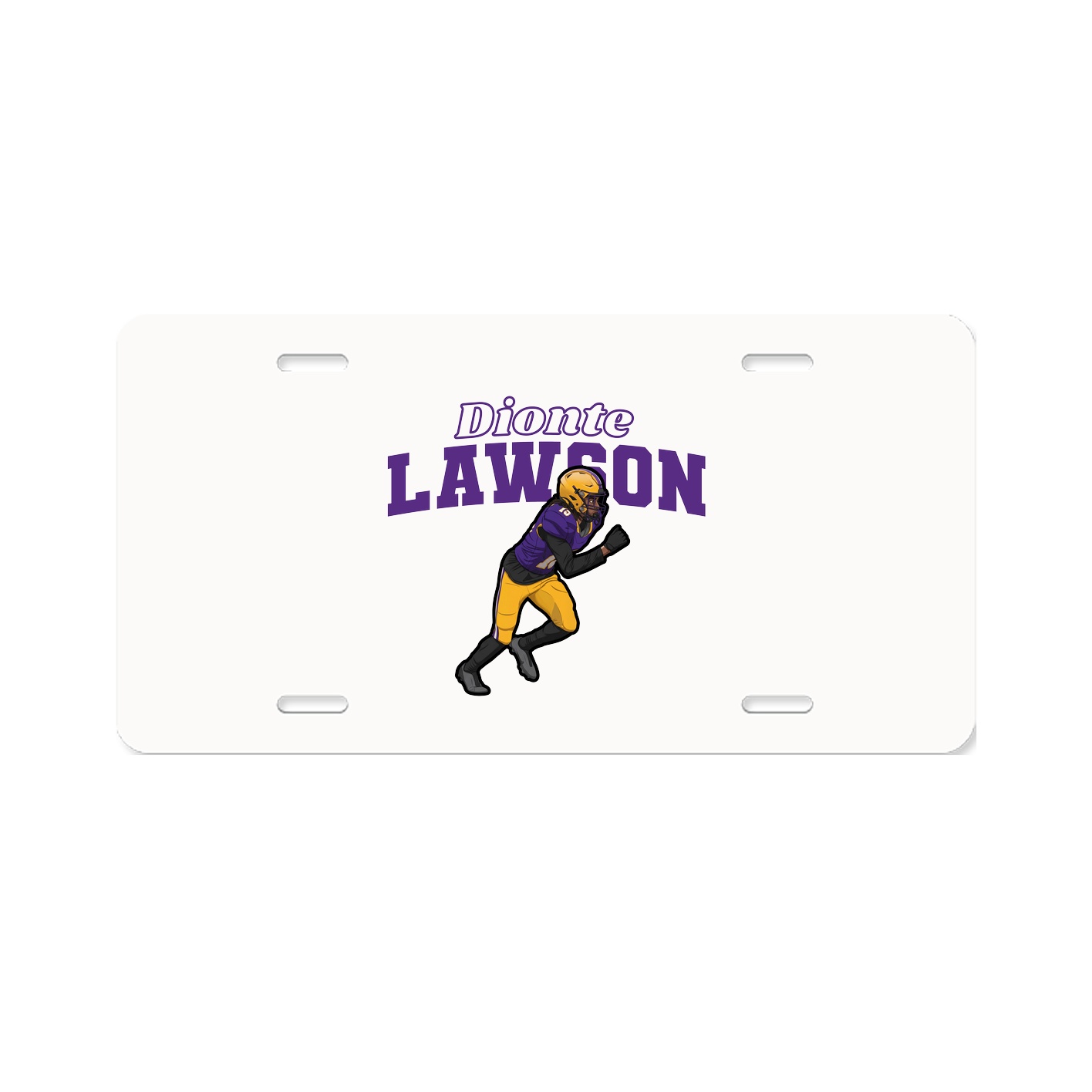 License Plate — Name Arch in Classic