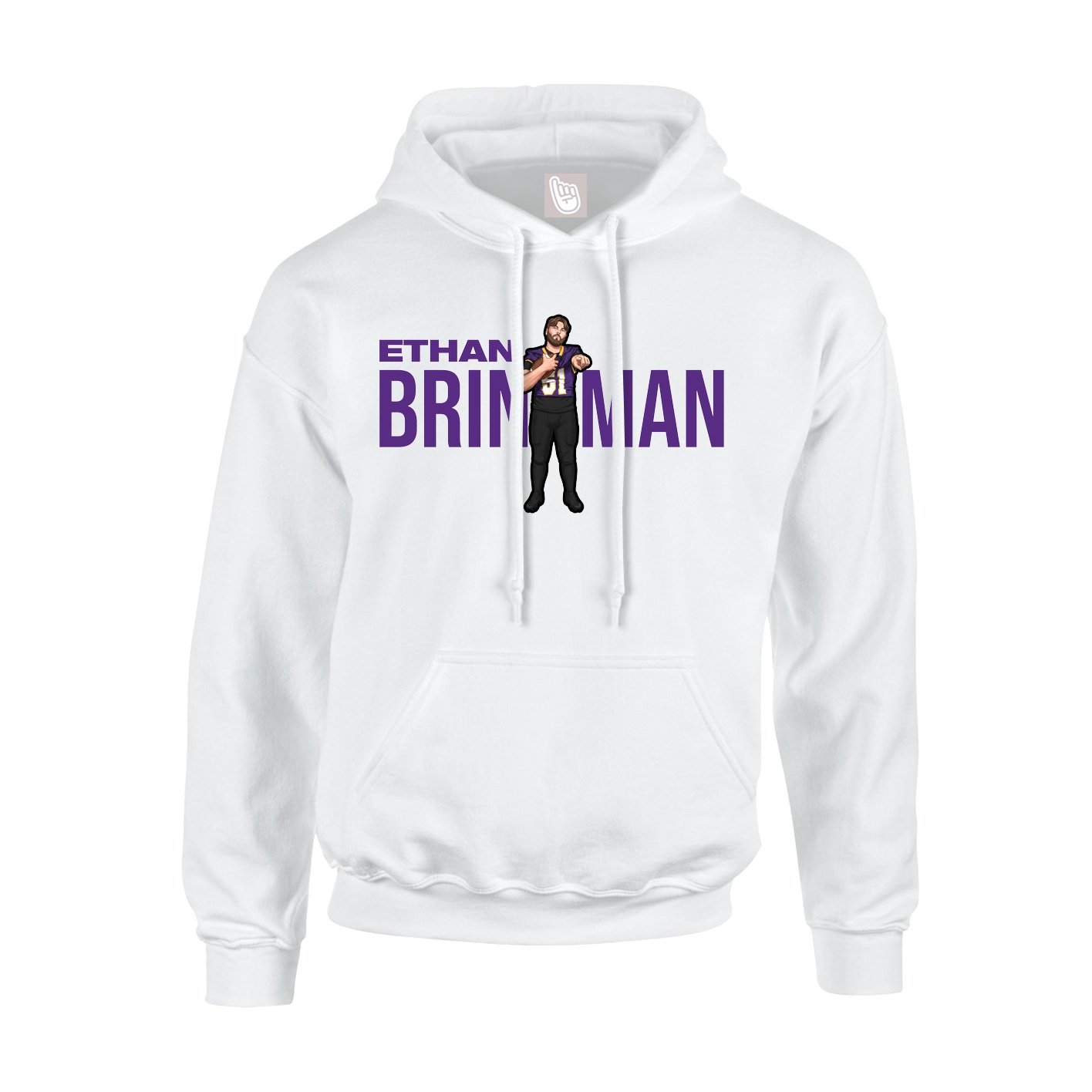 Hoodie — Player Name in White