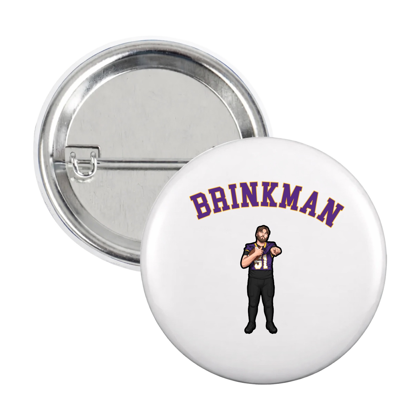 Game Day Button — Shirsey Arch in White