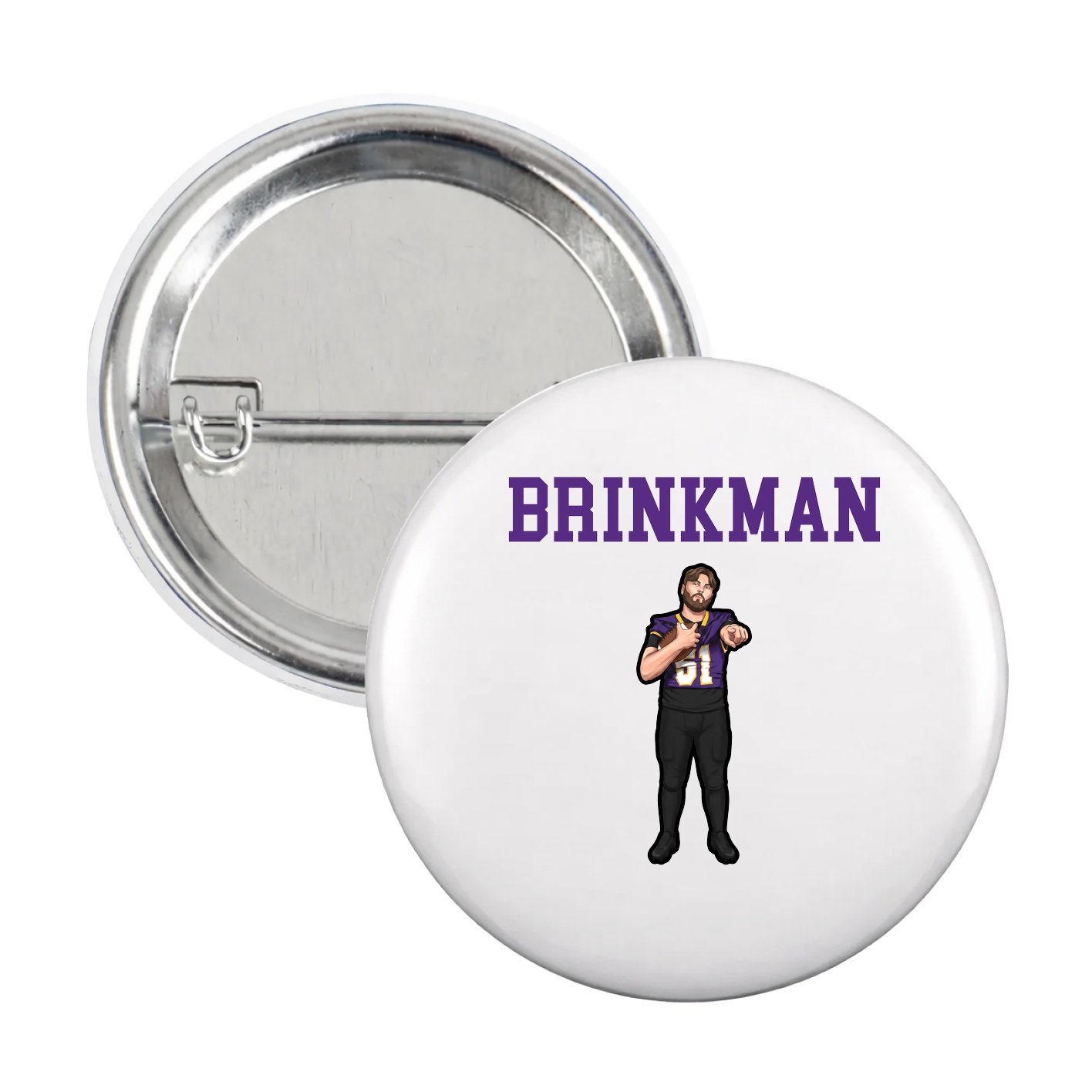 Game Day Button — Shirsey in White