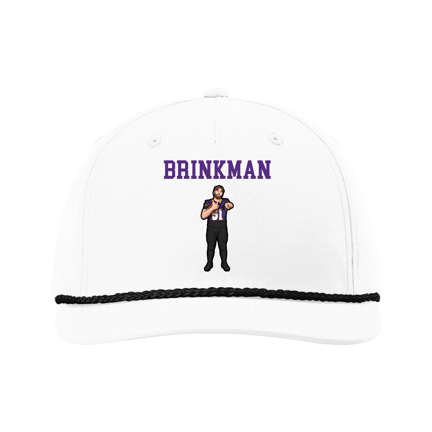Five-Panel Classic Rope Cap — Shirsey in White