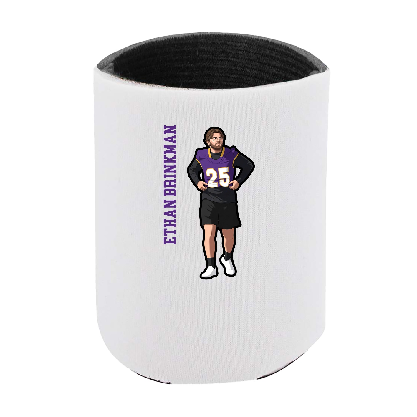 Can Holder — Name Vertical in White