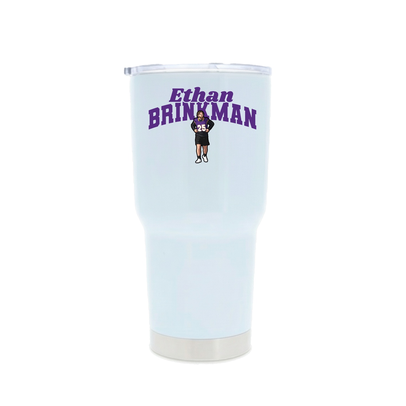 30oz Stainless Steel Tumbler — Signature Arch in White