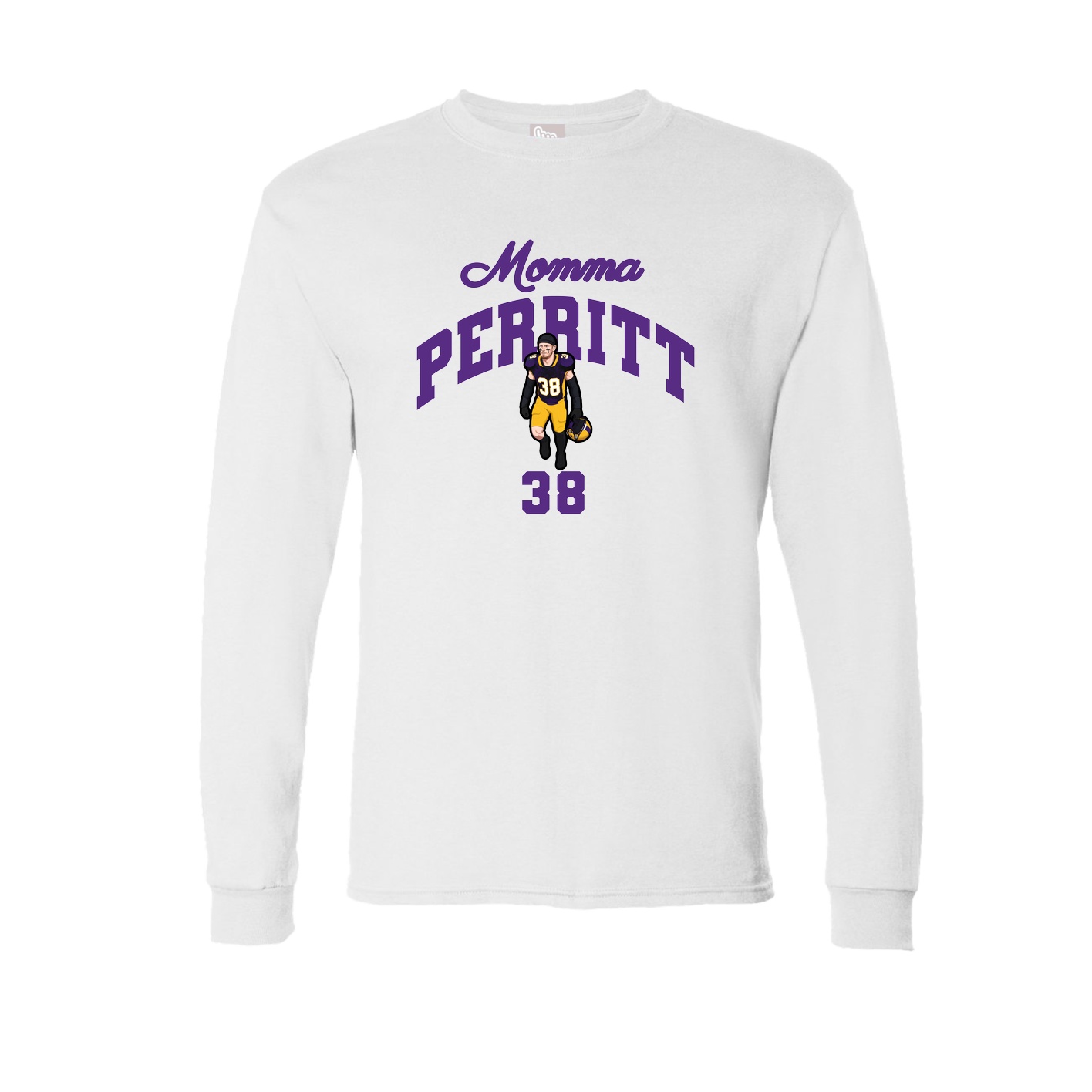 Long Sleeve Tee — Mothers Day Arch in White