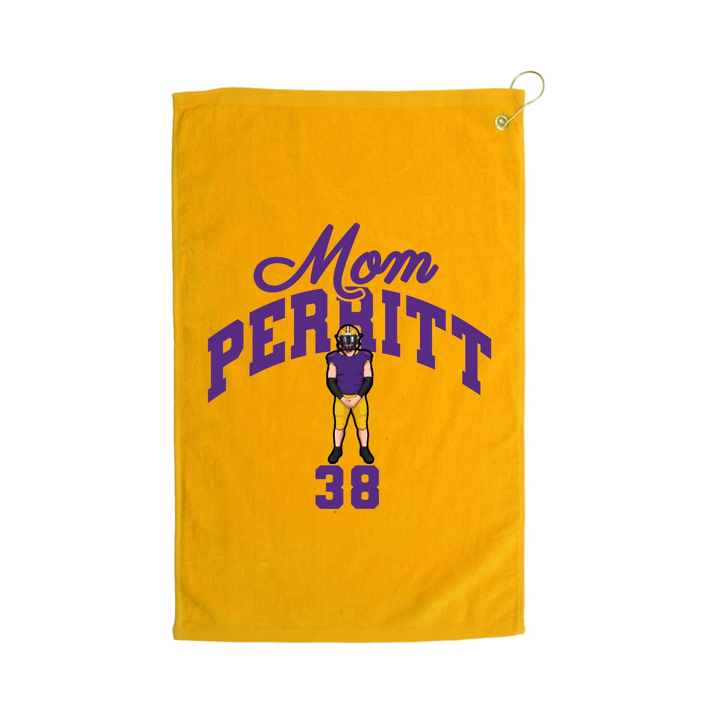 Golf Towel — Mothers Day Arch in Gold