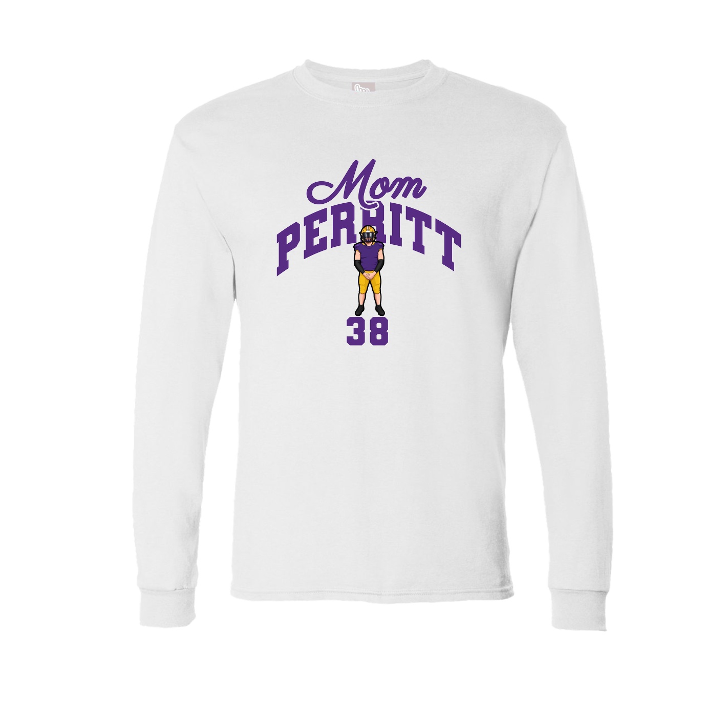 Long Sleeve Tee — Mothers Day Arch in White