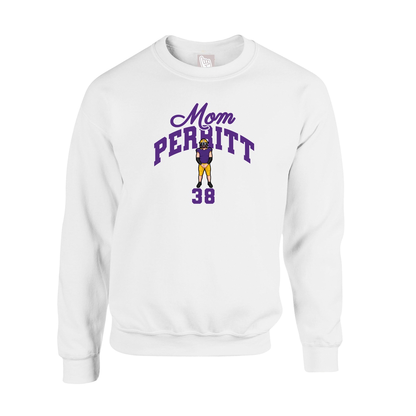 Fleece Crew — Mothers Day Arch in White