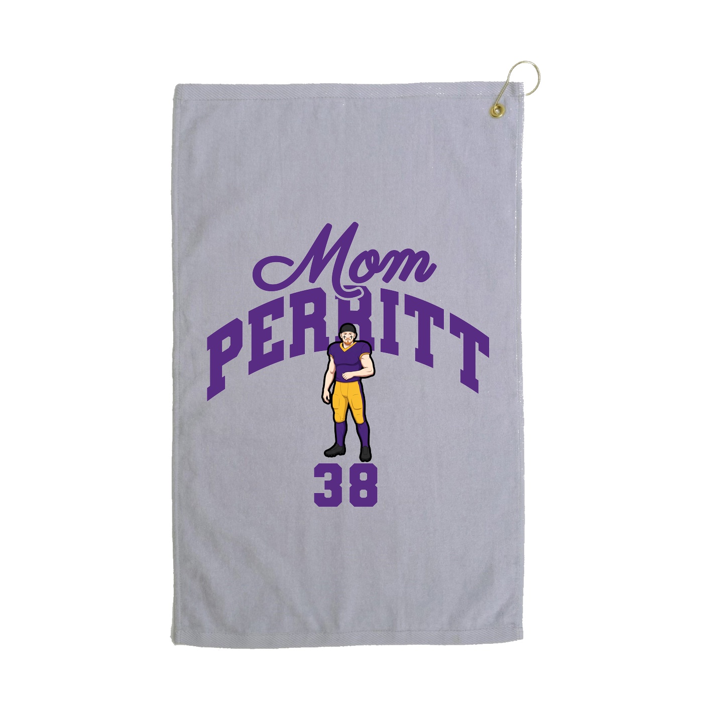 Golf Towel — Mothers Day Arch in Grey