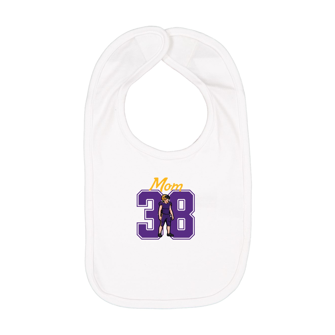 Infant Bib — Mothers Day Shirsey in White