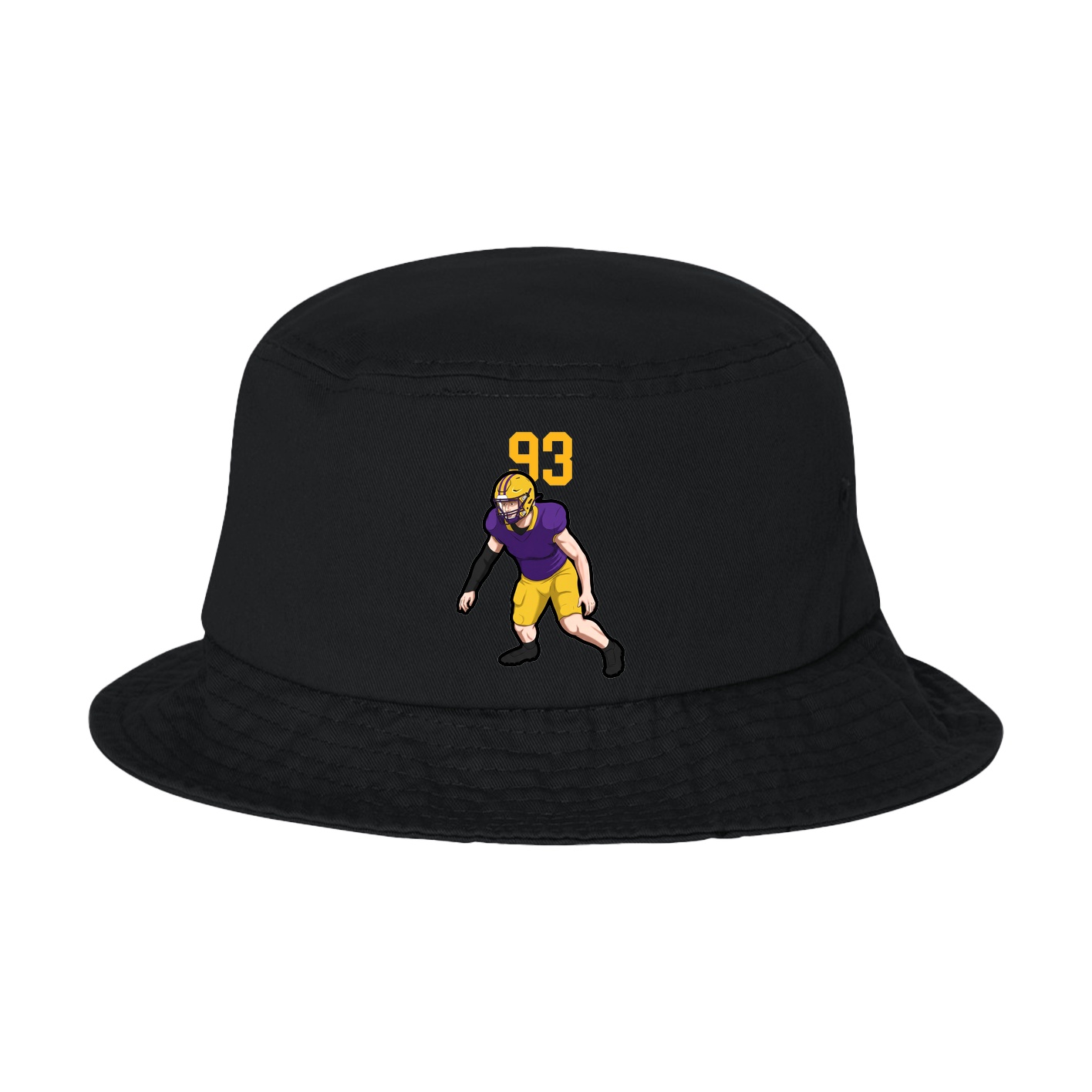 Bucket Cap — Number Top in Black