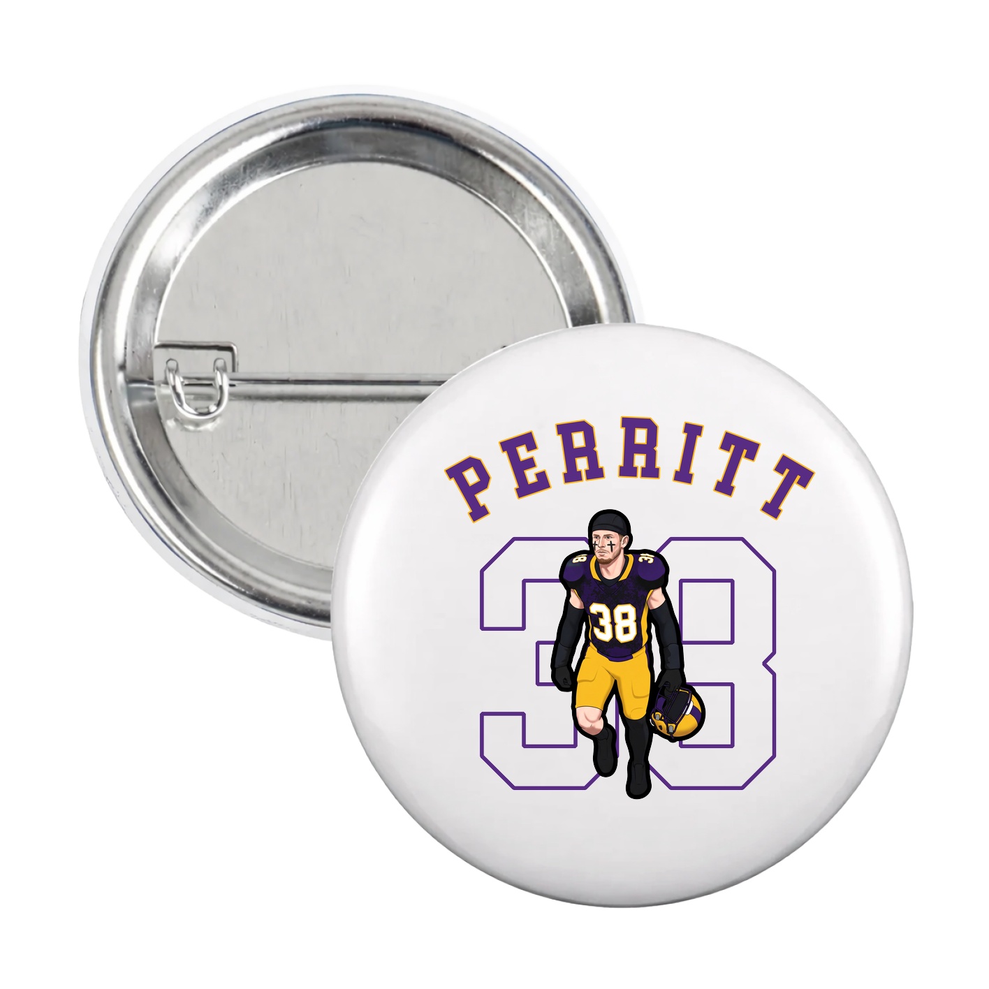 Game Day Button — Shirsey Arch in White