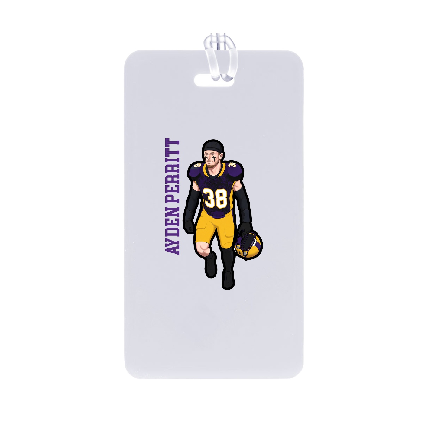 Bag Tag — Name Vertical in Classic