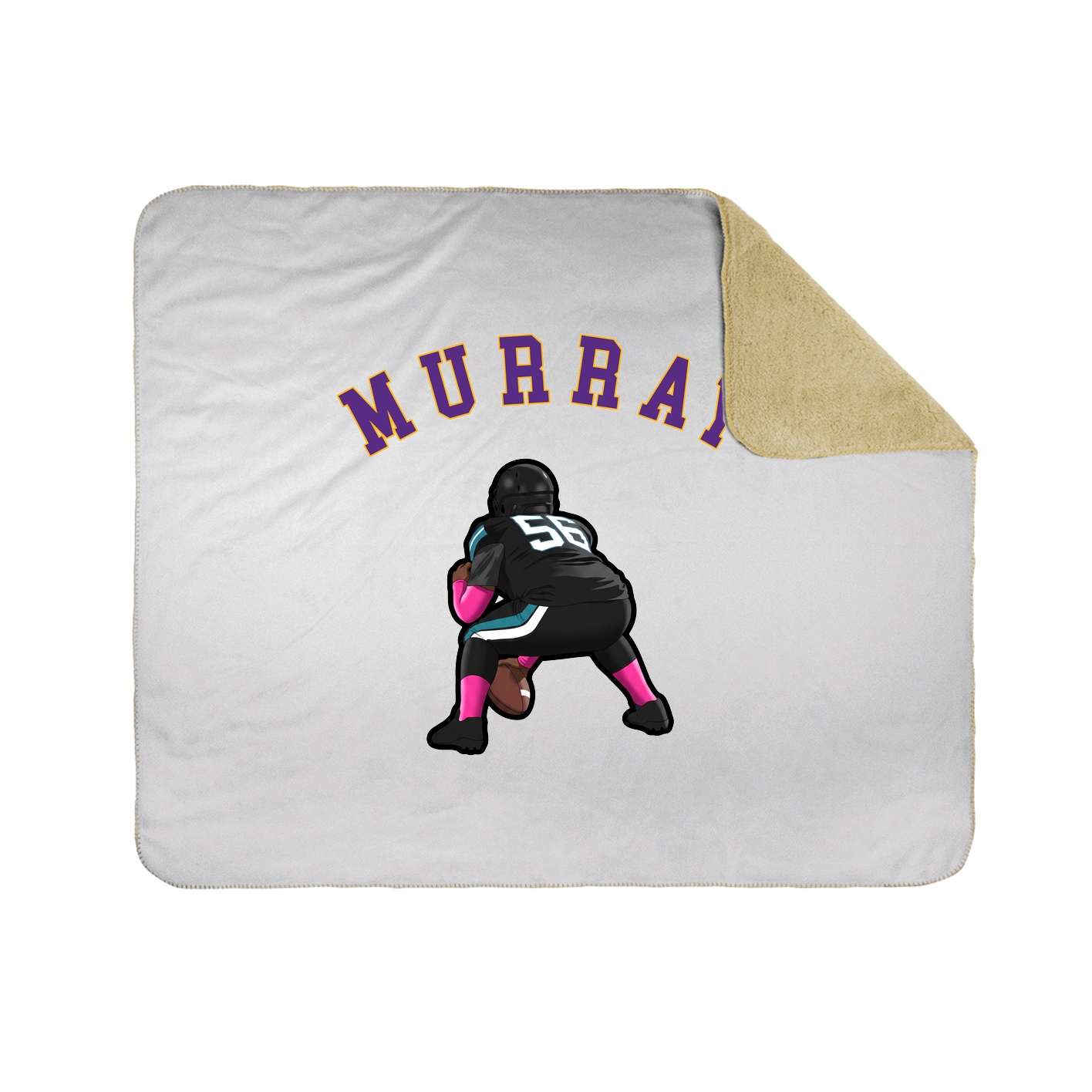 50x60 Sherpa Lined Throw Blanket