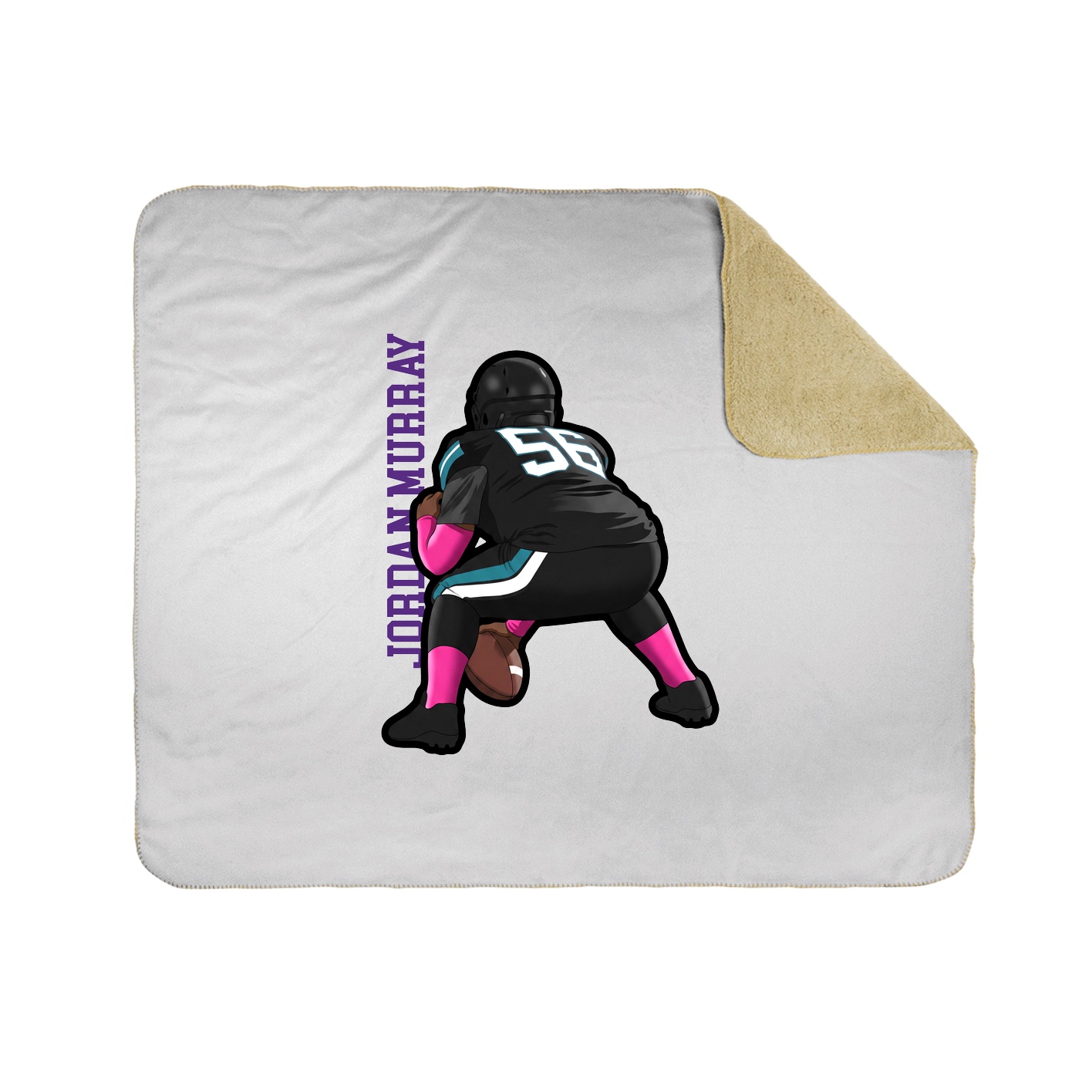 50x60 Sherpa Lined Throw Blanket