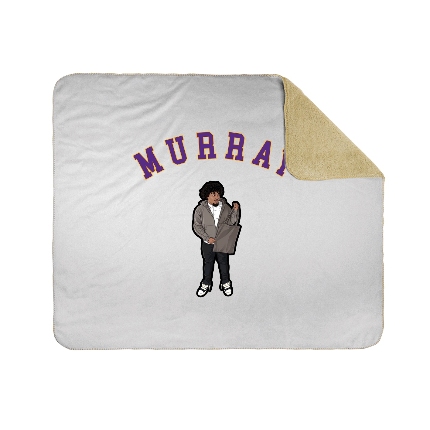 50x60 Sherpa Lined Throw Blanket