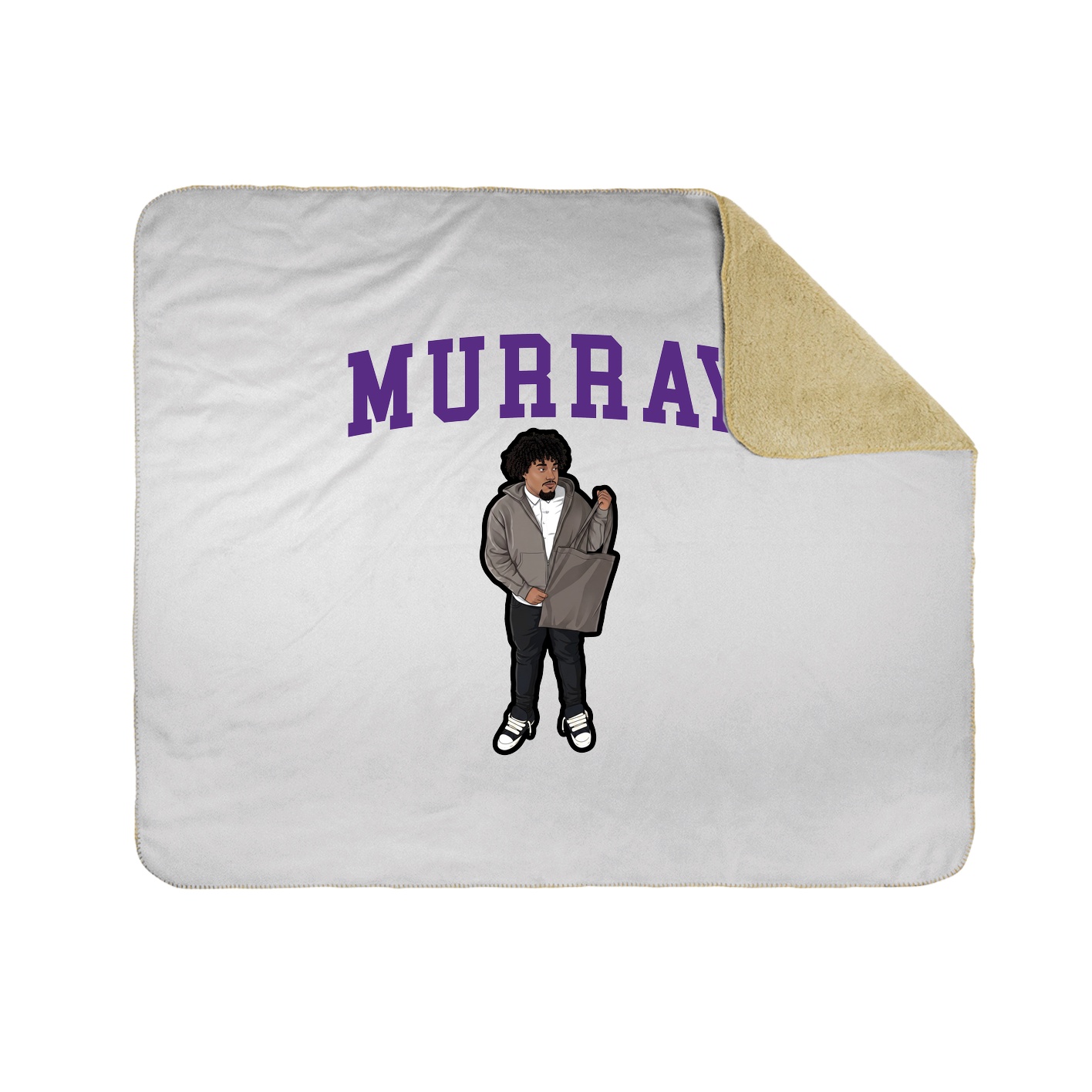 50x60 Sherpa Lined Throw Blanket