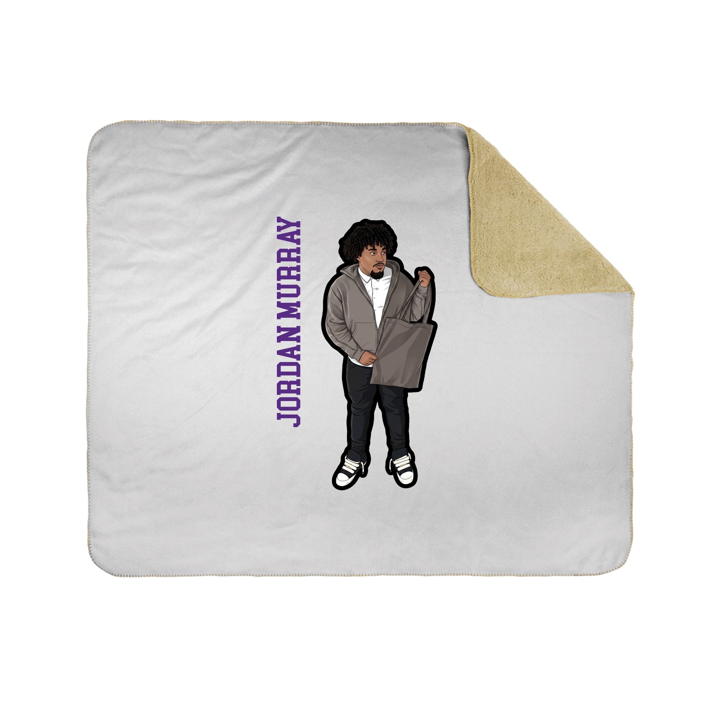 50x60 Sherpa Lined Throw Blanket