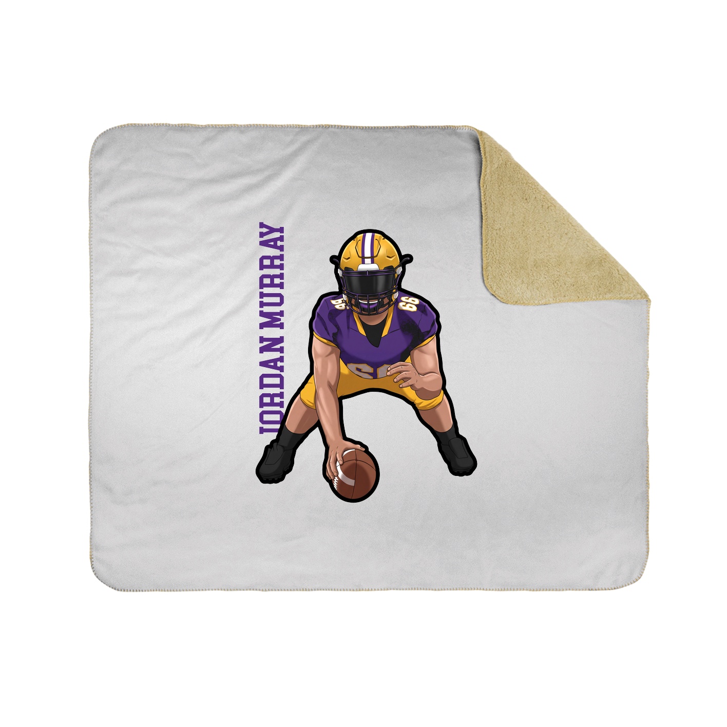 50x60 Sherpa Lined Throw Blanket