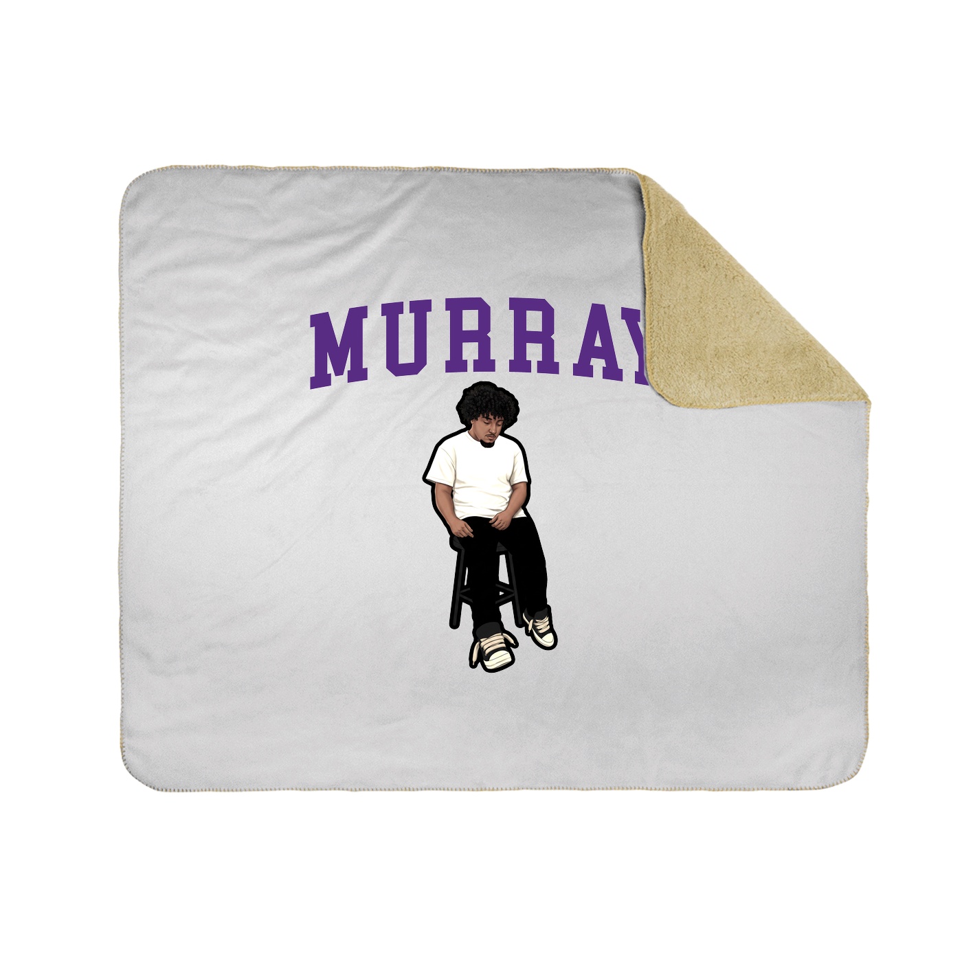 50x60 Sherpa Lined Throw Blanket