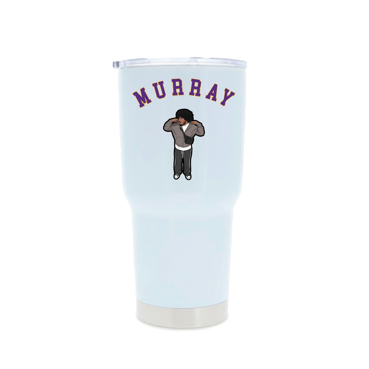 30oz Stainless Steel Tumbler — Shirsey Arch in White