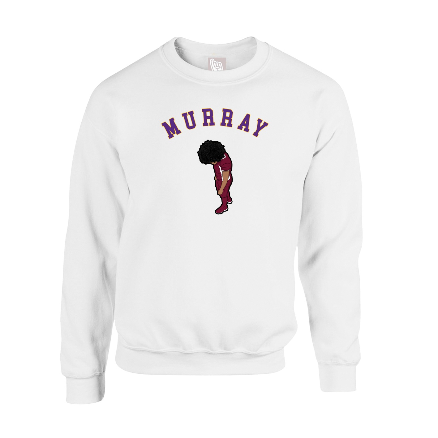 Fleece Crew — Shirsey Arch in White