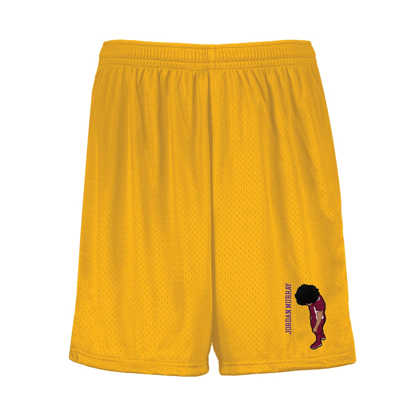 Shorts — Name Vertical in Gold