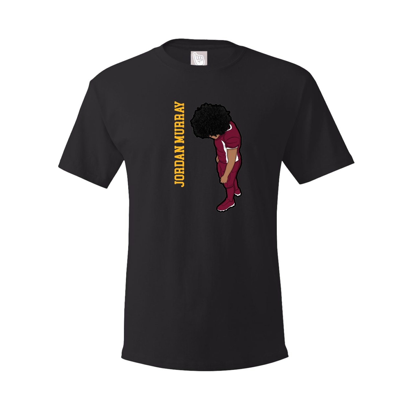 Youth Tee — Name Vertical in Black